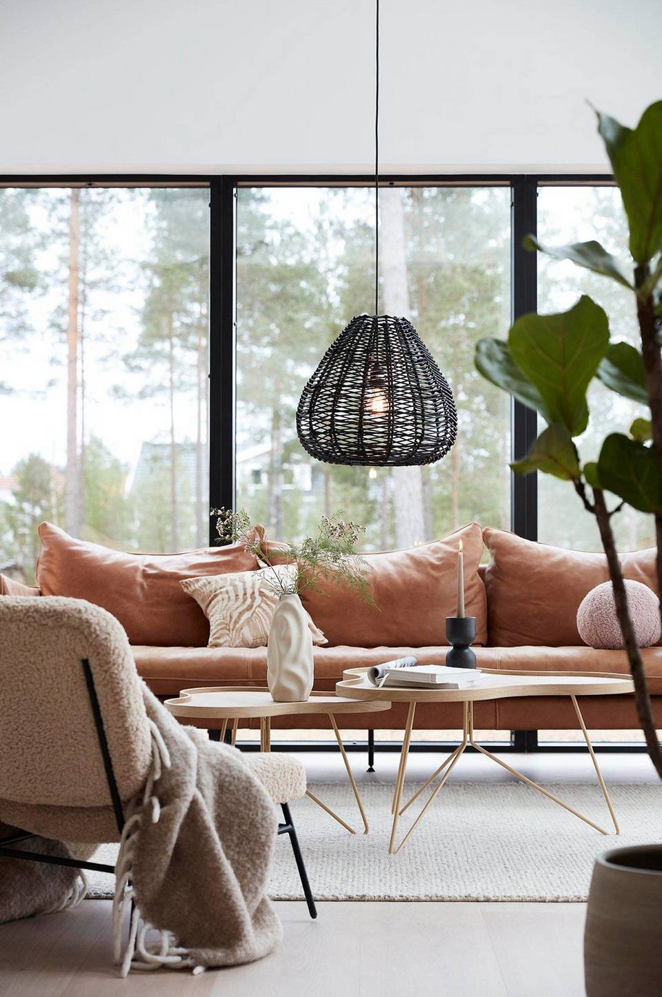 PR Home Taklampa Adelle 43 cm, svart från PR Home, bild 5
