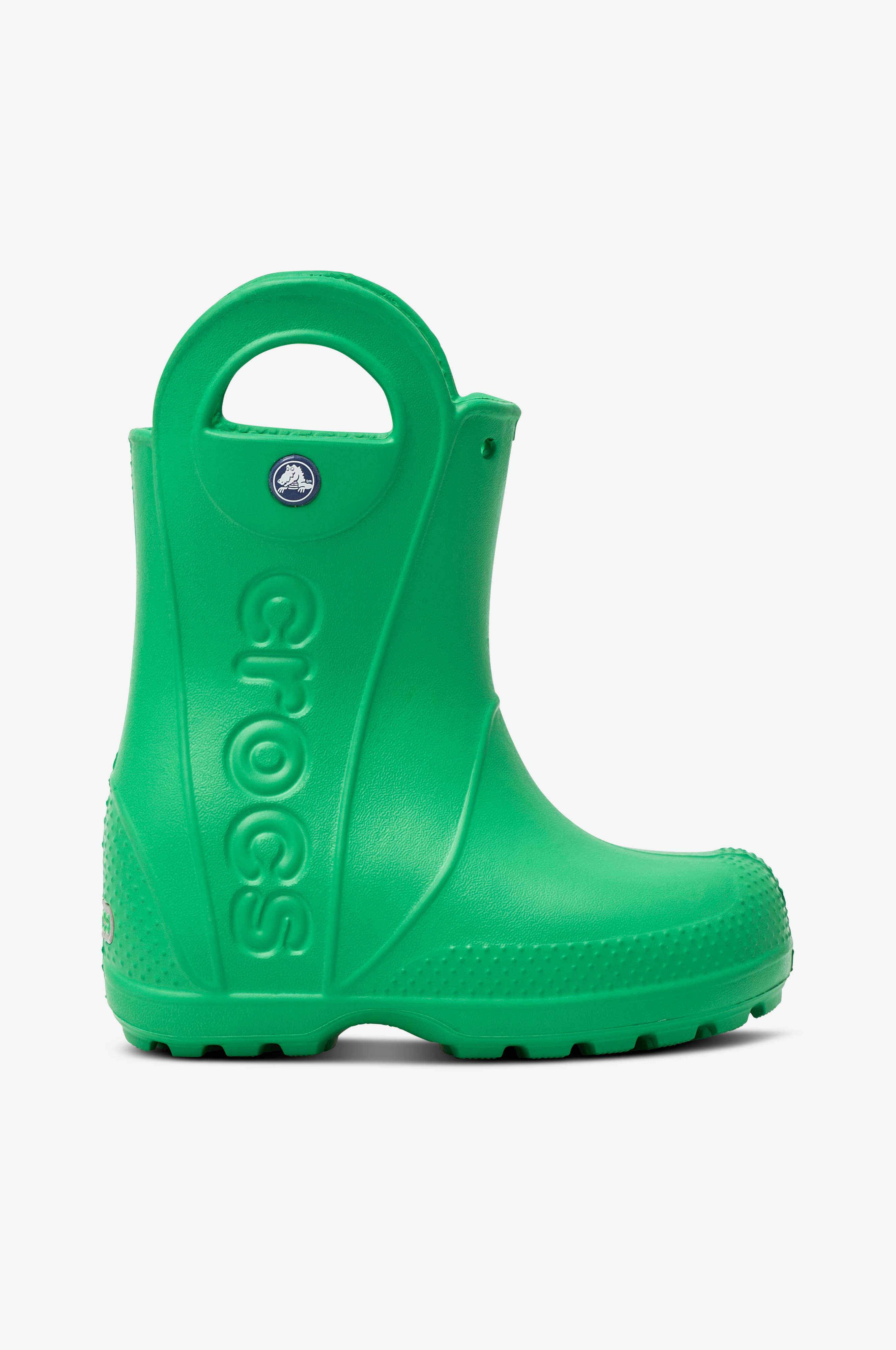 Crocs Handle It Rain Boot Kids - Grøn - Gummistøvler | Ellos.dk
