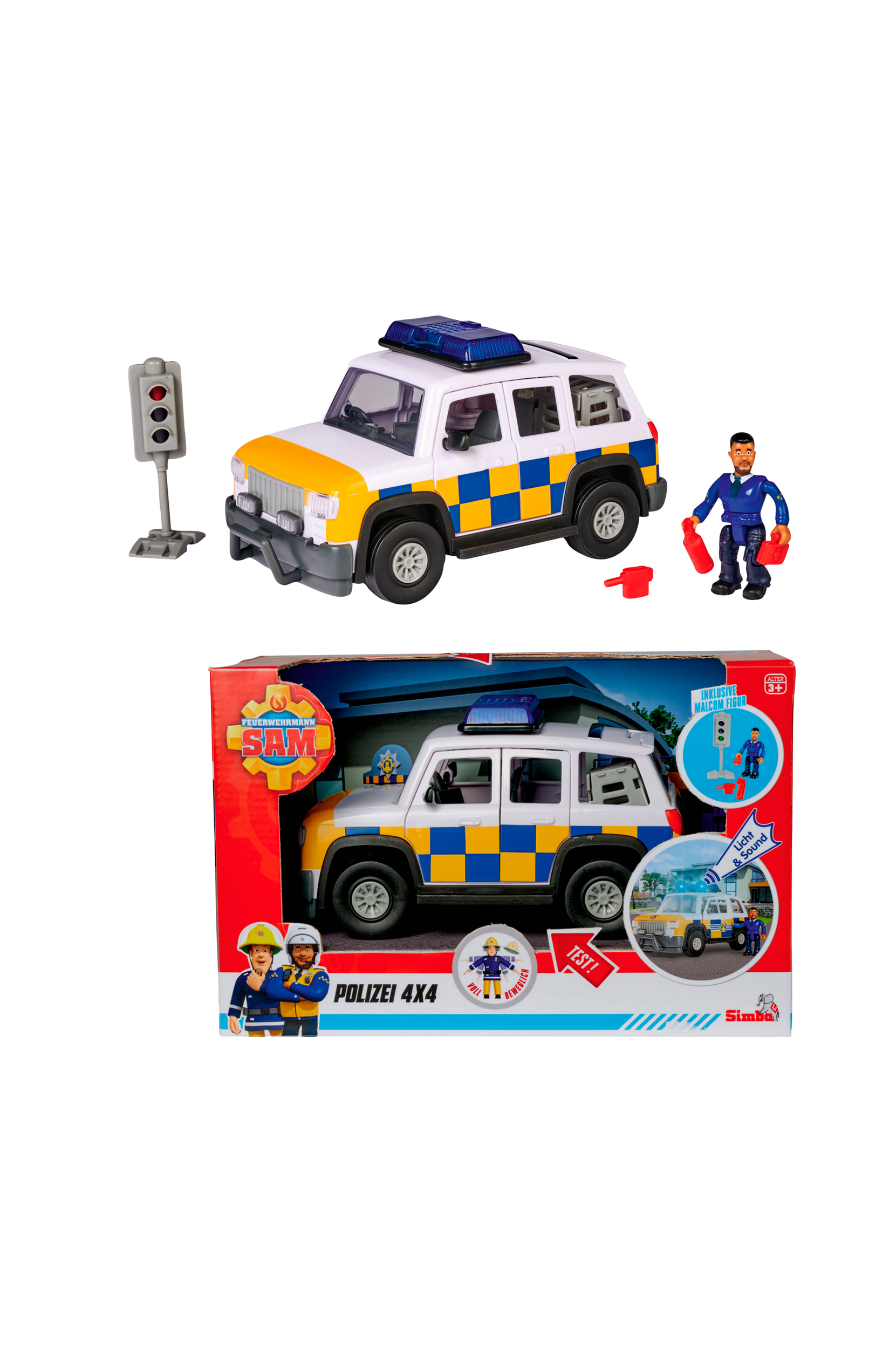 Brandman Sam - Sam Police Car incl. Figurine