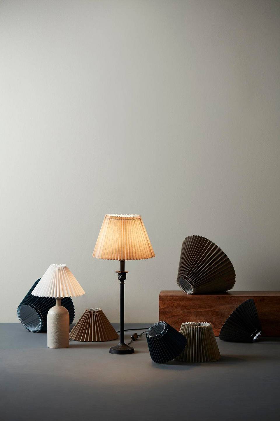 PR Home Lampskärm Astrid Veckad 25 cm, svart från PR Home, bild 5