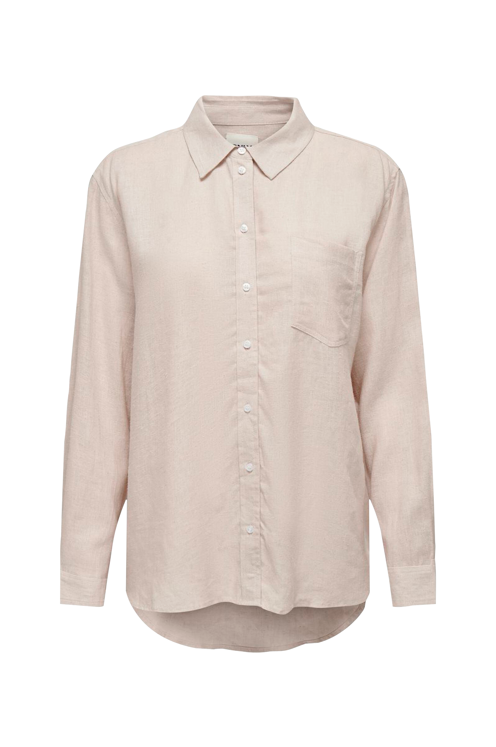 Only - Skjorte onlTokyo L/S Linen Blend Shirt - Grå - 34