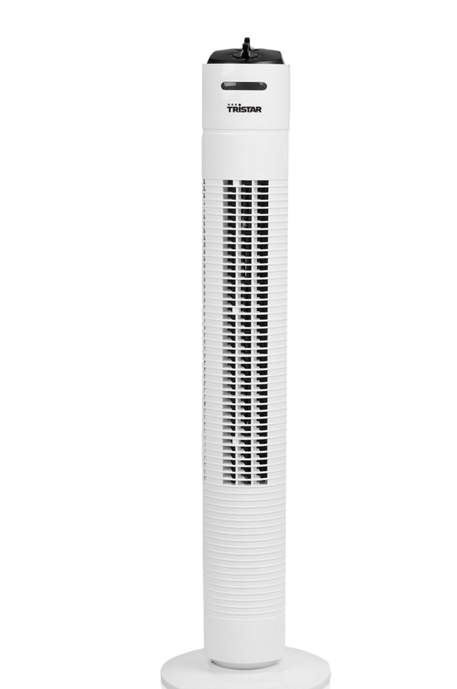 Tårnvifte 79 cm Hvit med innebygd timer
