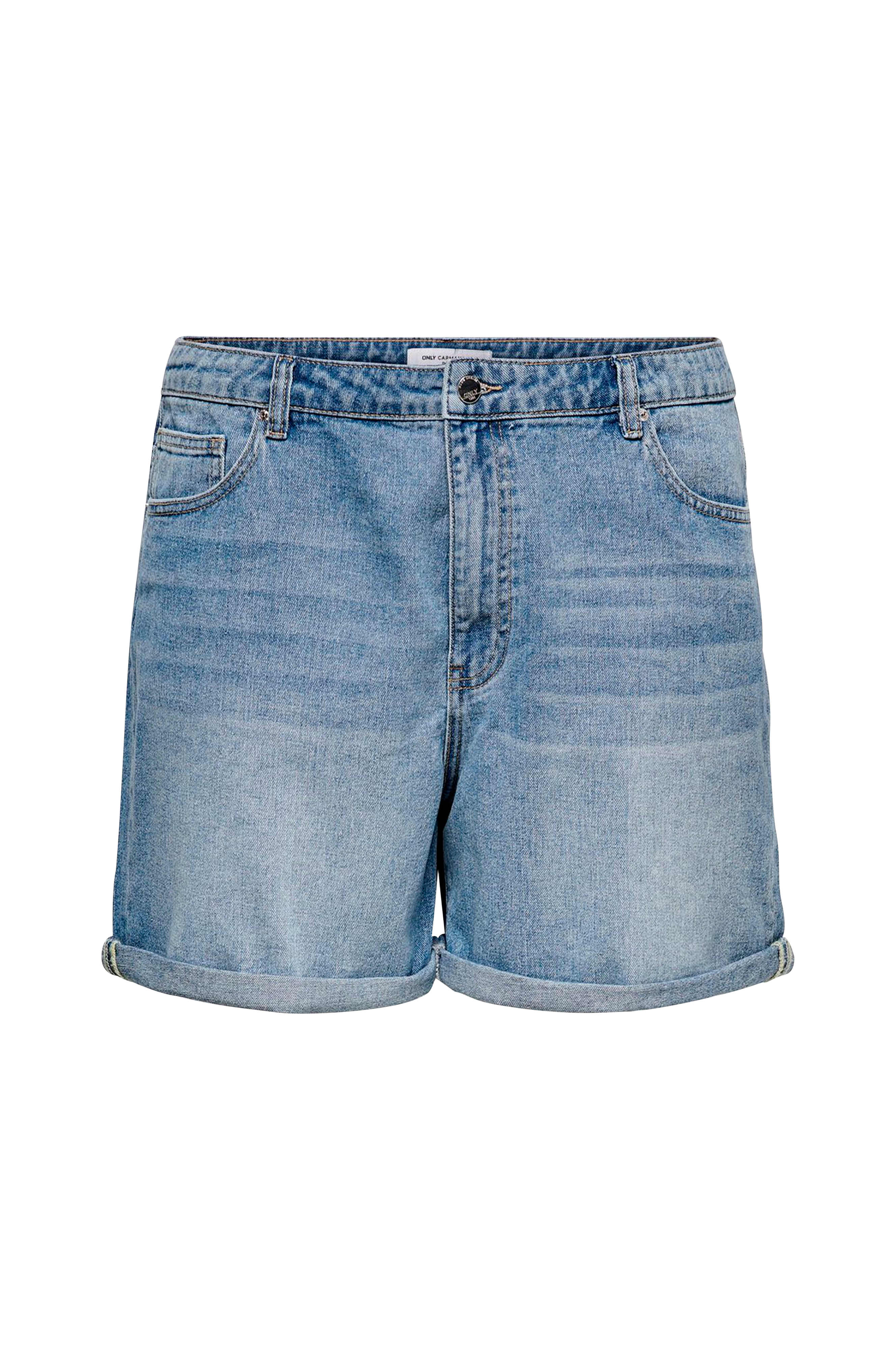 Only Carmakoma carHine - Dnm - Blå Reg Jeansshorts Jeans-shorts Shorts