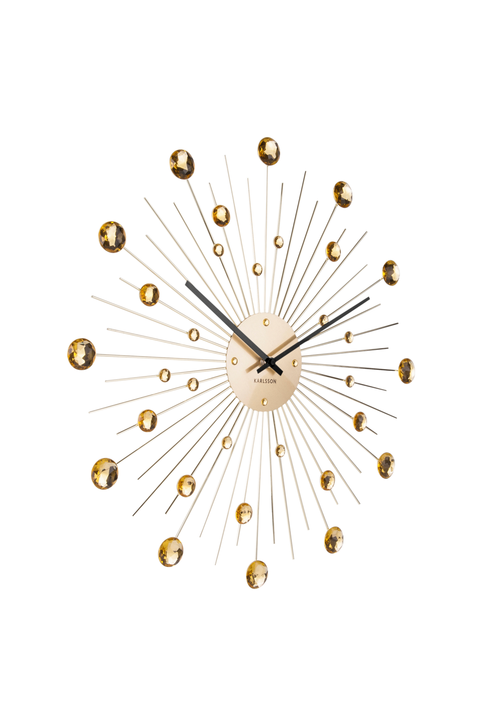 Karlsson Väggklocka Sunburst Crystal Large, guld från Karlsson, bild 2