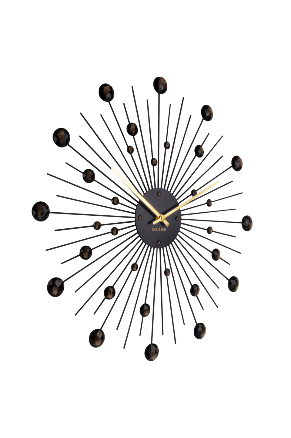 Karlsson Väggklocka Sunburst Crystal Large, svart från Karlsson, bild 5