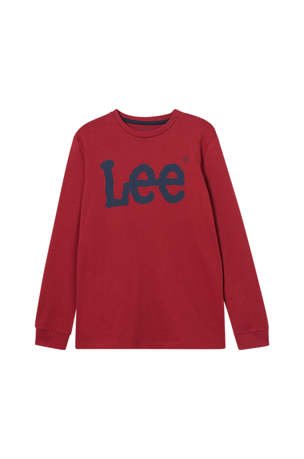 Lee - T-shirt Wobbly Graphic LS T-shirt - Rød - 170/176