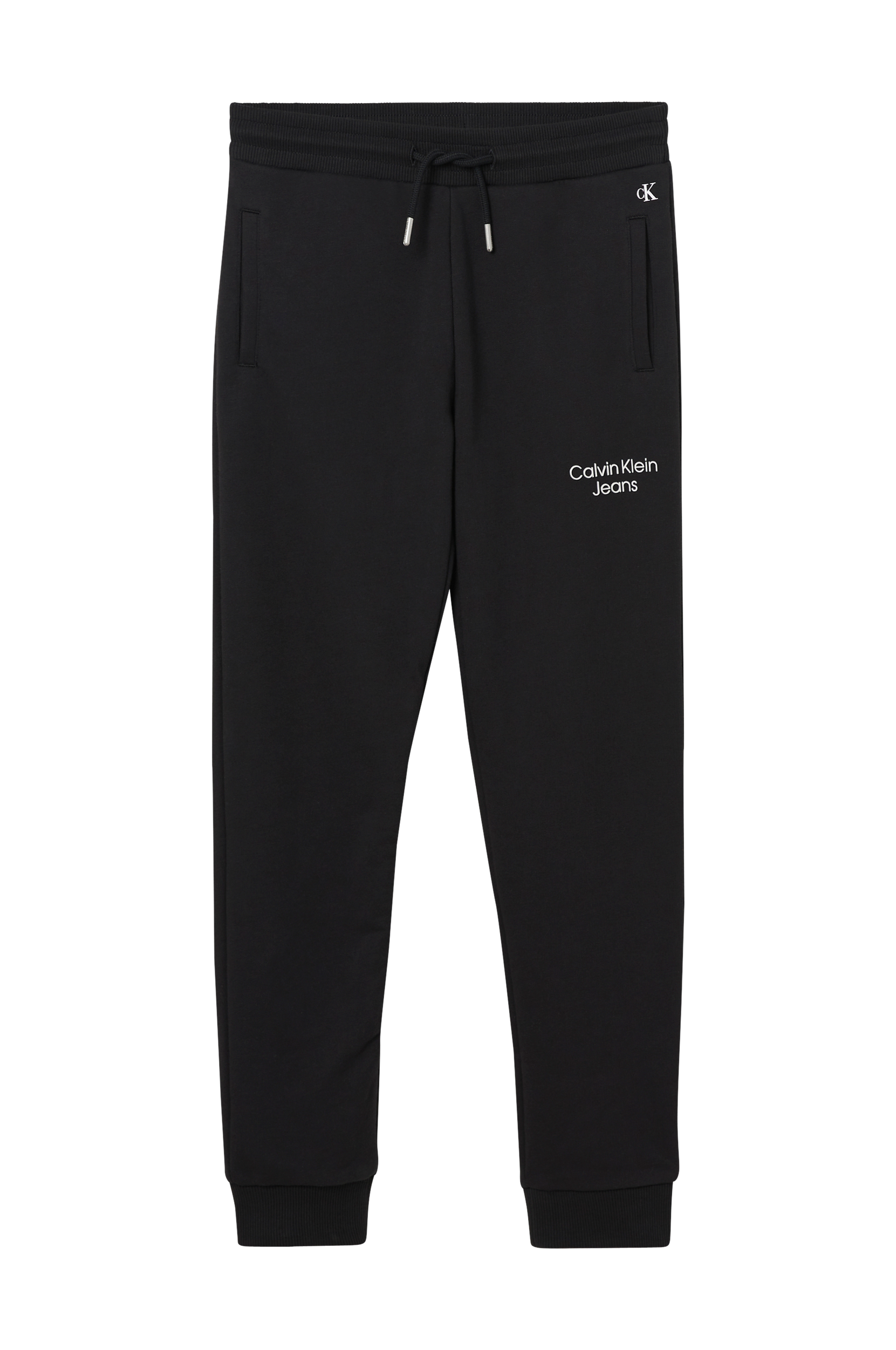 Calvin Klein - Sweatbukser CKJ Logo Sweatpants - Sort - 164 - Bukser - Tøj til børn (29825987)