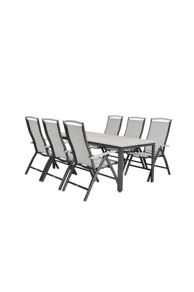 Havebord Lyon, 90x200-280 cm