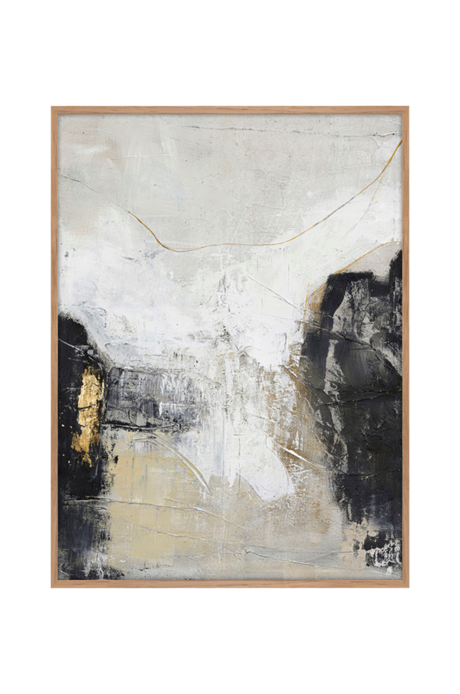 Originalt maleri White Noir, med ramme