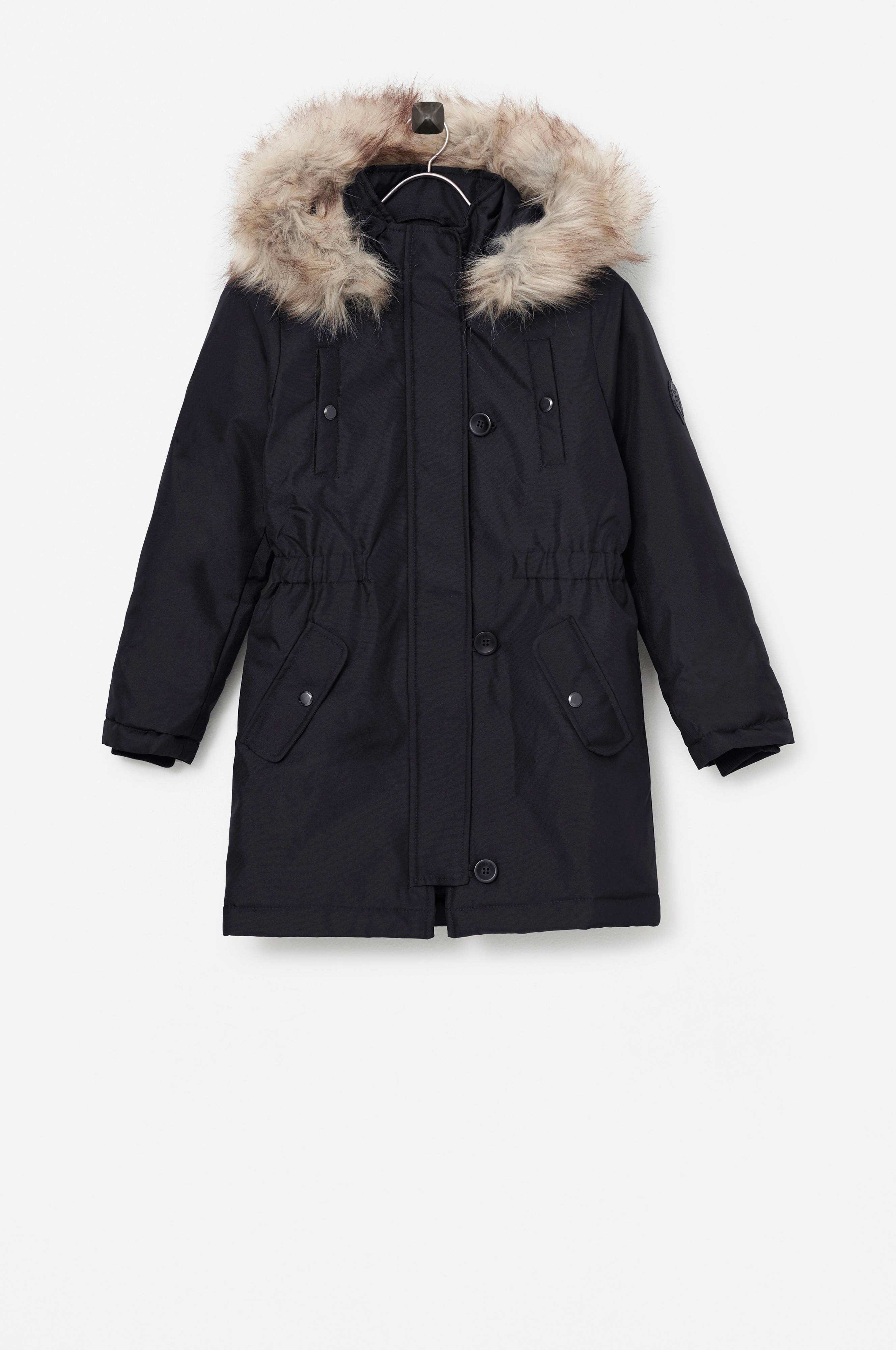 KIDS ONLY Parka koGiris Fur Parka Otw - Svart - Jakker