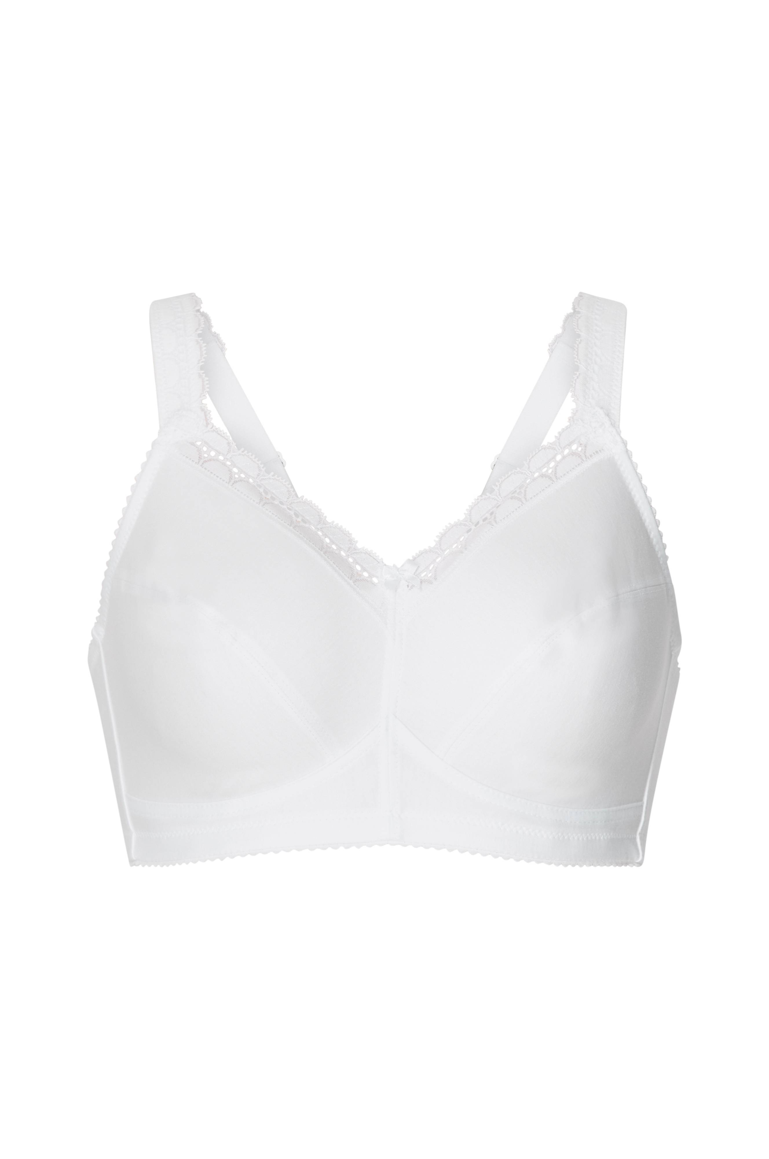 Miss Mary of Sweden Myk bh Cotton Comfort Bra - Hvit - Spileløse bh-er