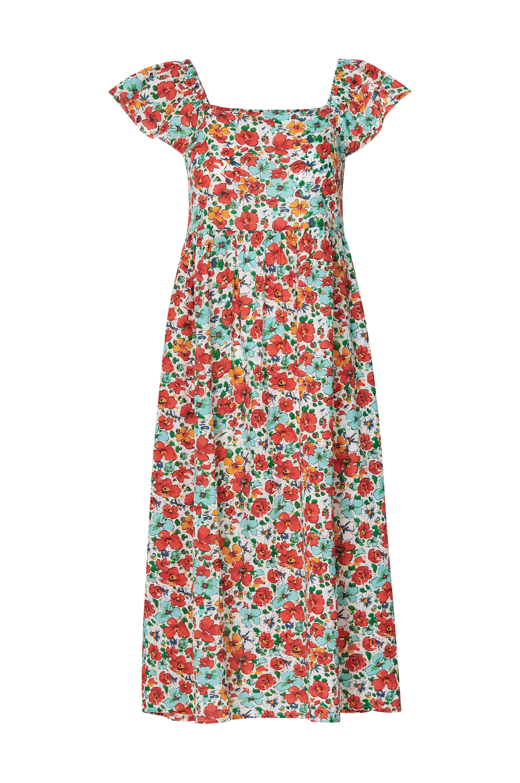 Vila - Kjole viRona S/S Midi Dress - Hvid - 42