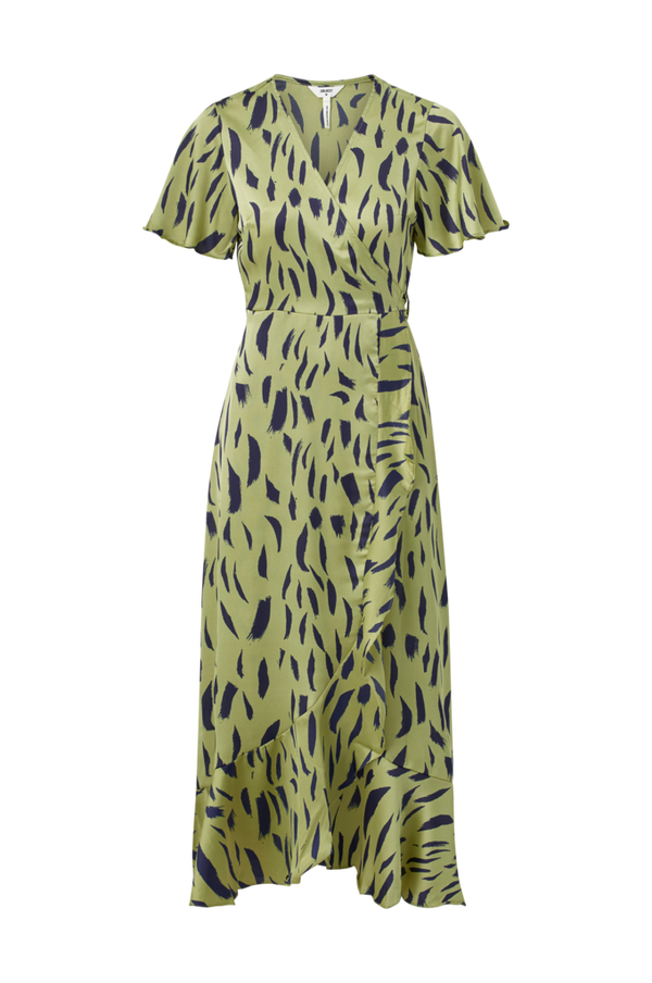Object - Maxi kjole objPapaya S/S Wrap Long Dress - Grøn - 38