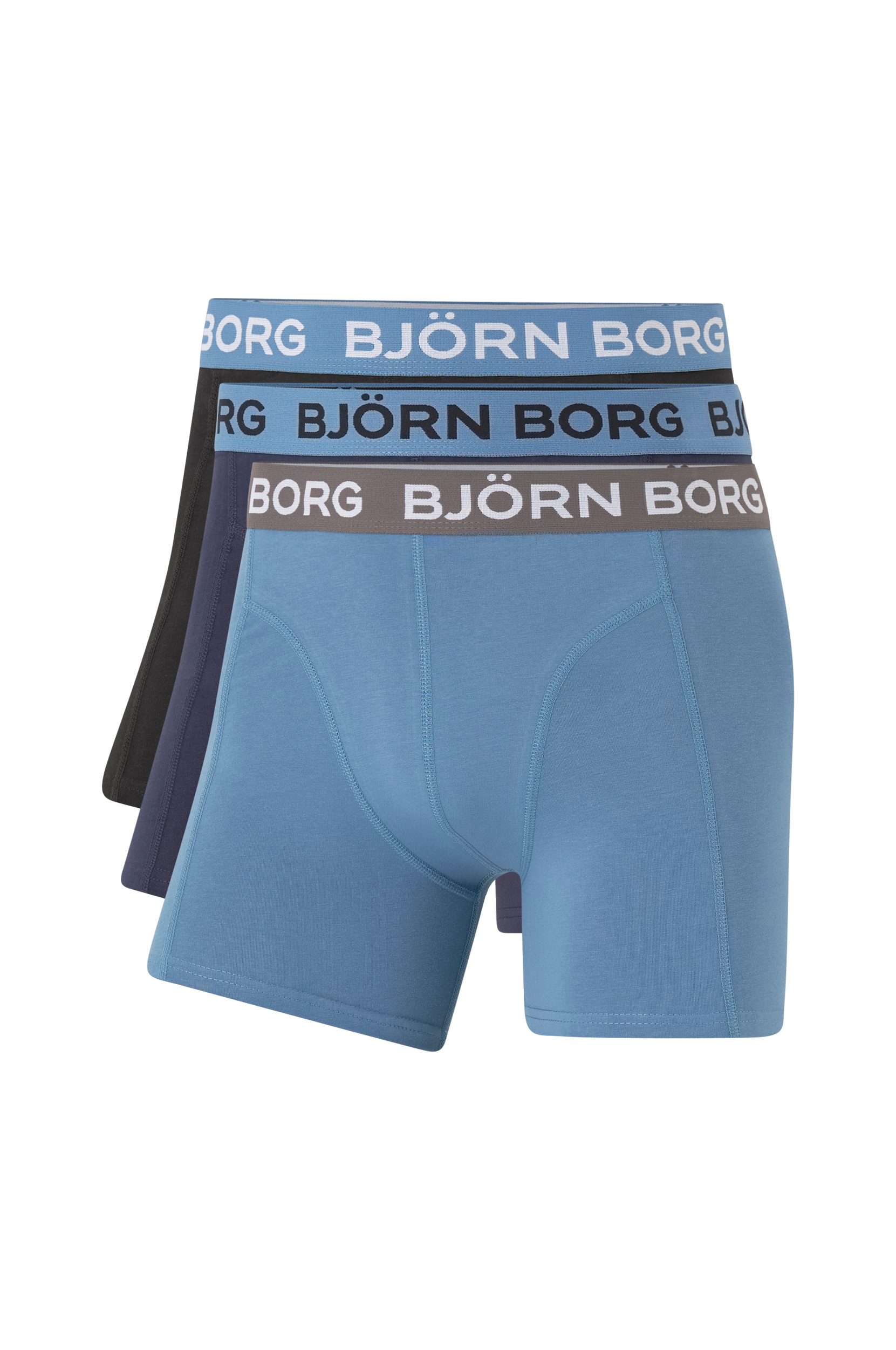 Björn Borg - Boksershorts Cotton Stretch Boxer 3-pak - Multi - 2XL