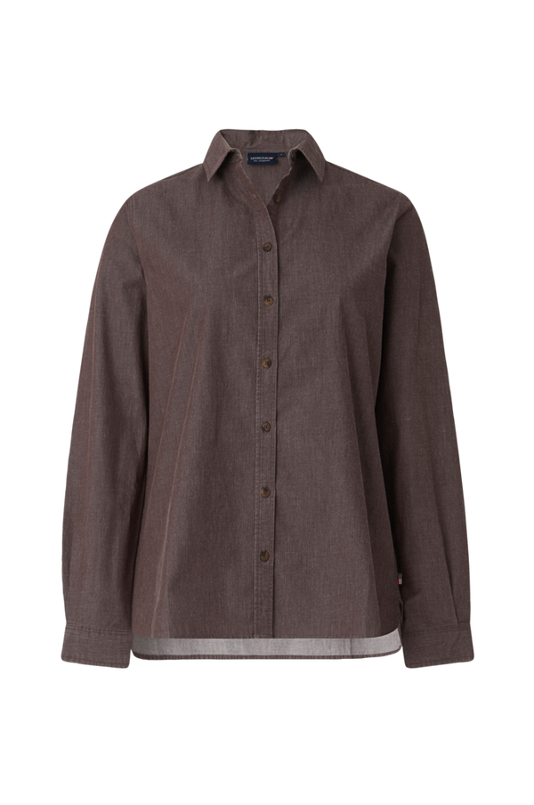 Lexington - Skjorte Sanna Brown Denim Shirt - Brun - 32