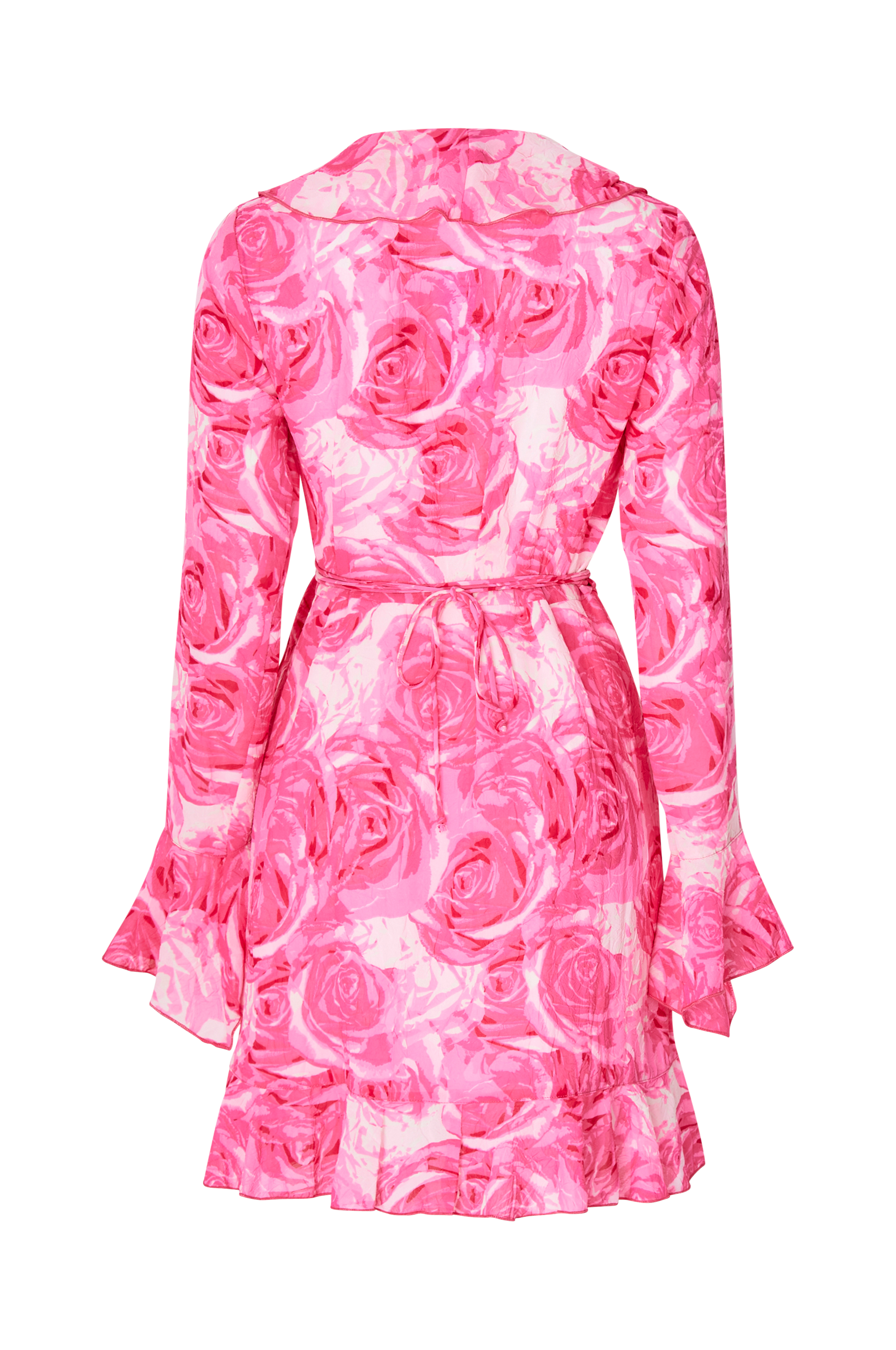Gina Tricot Slå-om kjole Wrap Dress - Rosa - Korte kjoler |