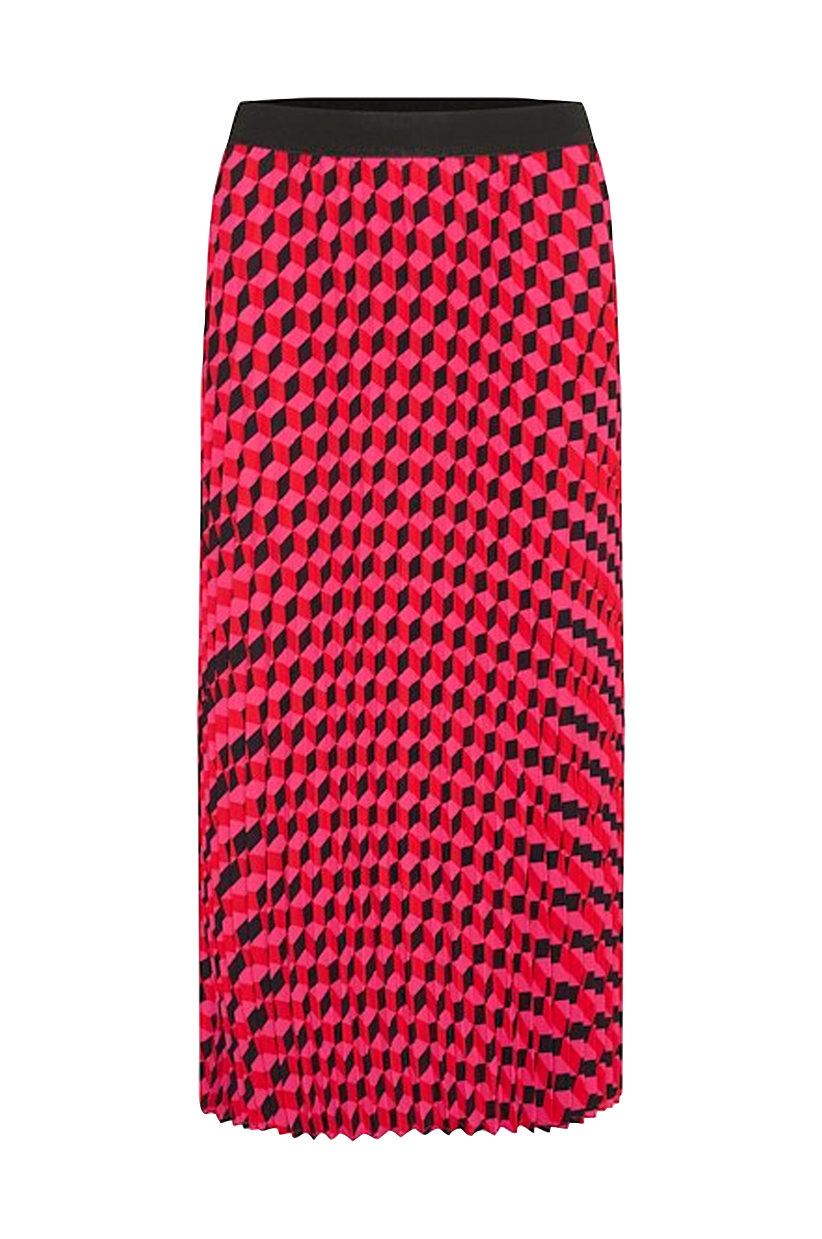 Culture - Nederdel cuBetty Print Skirt - Rosa - 42/44