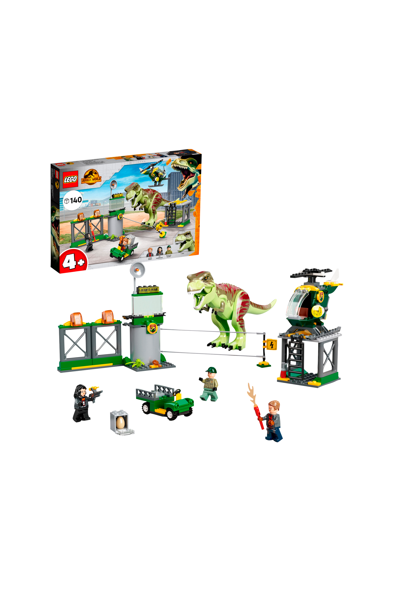 LEGO - Lekset Jurassic World - T-Rex Dinosaurieflykt 76944
