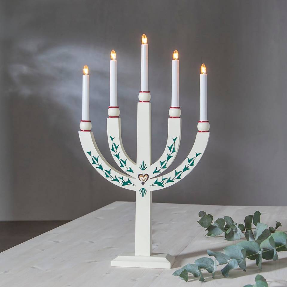 Star Trading Ljusstake Elias Tradition 61 cm, vit från Star Trading, bild 2