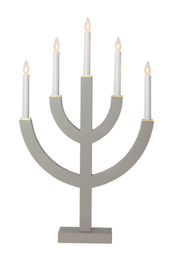 Ljusstake Anno 59 cm Grå