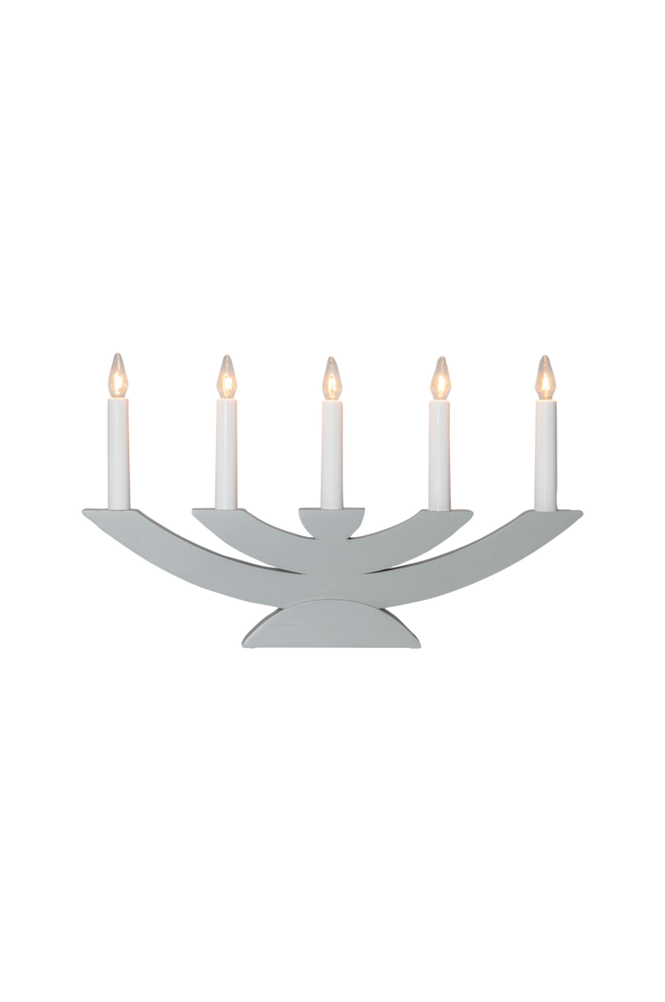 Ljusstake Navida 24cm Grå