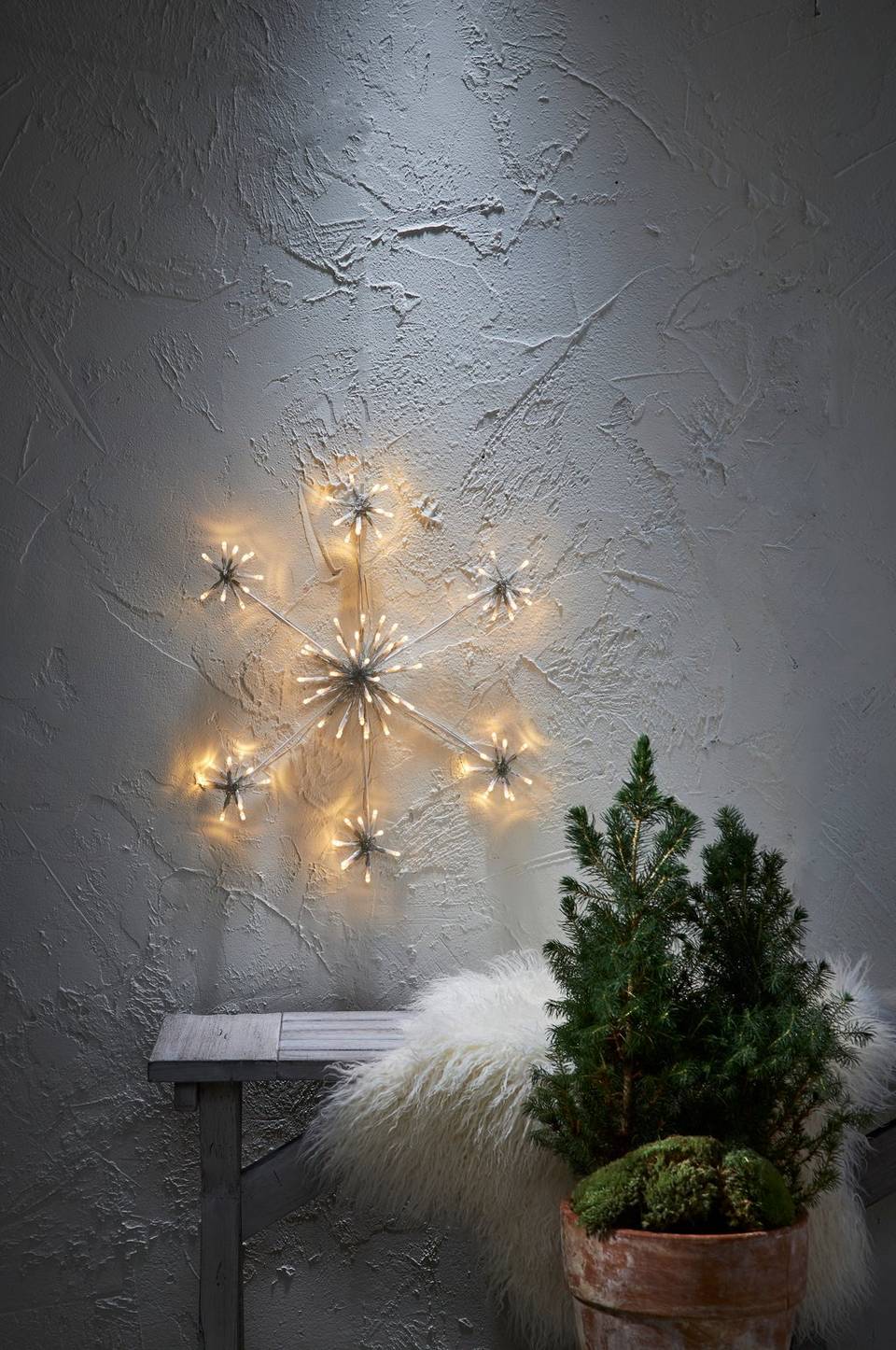 Star Trading Siluett Flower Snowflake 50cm, vit från Star Trading, bild 2