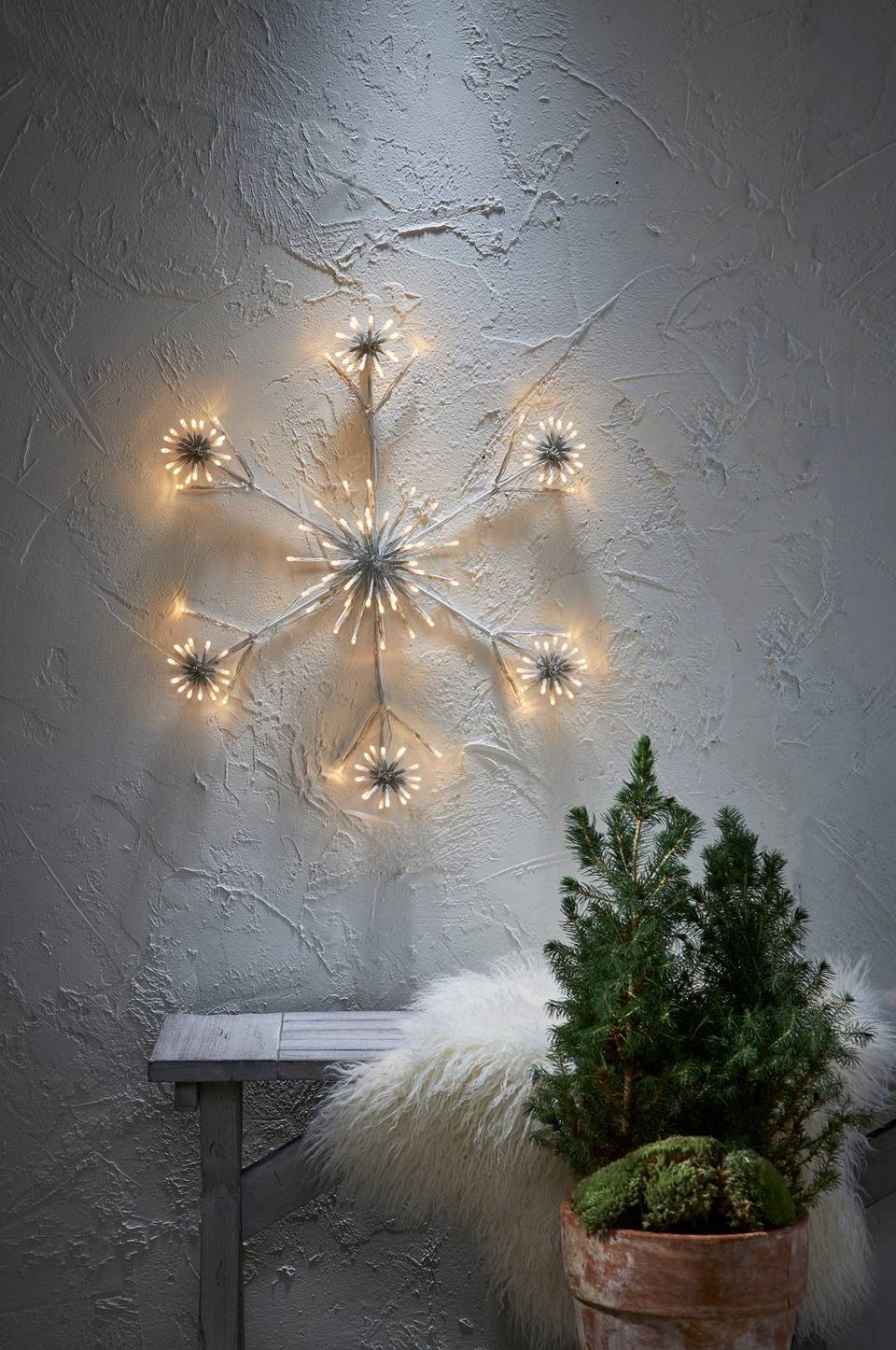 Star Trading Siluett Flower Snowflake 60cm, vit från Star Trading, bild 2