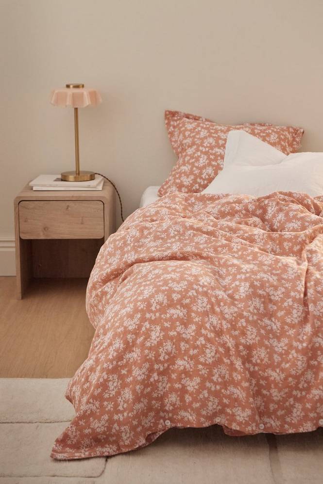 Påslakanset Candela Flower i muslin, 2 delar