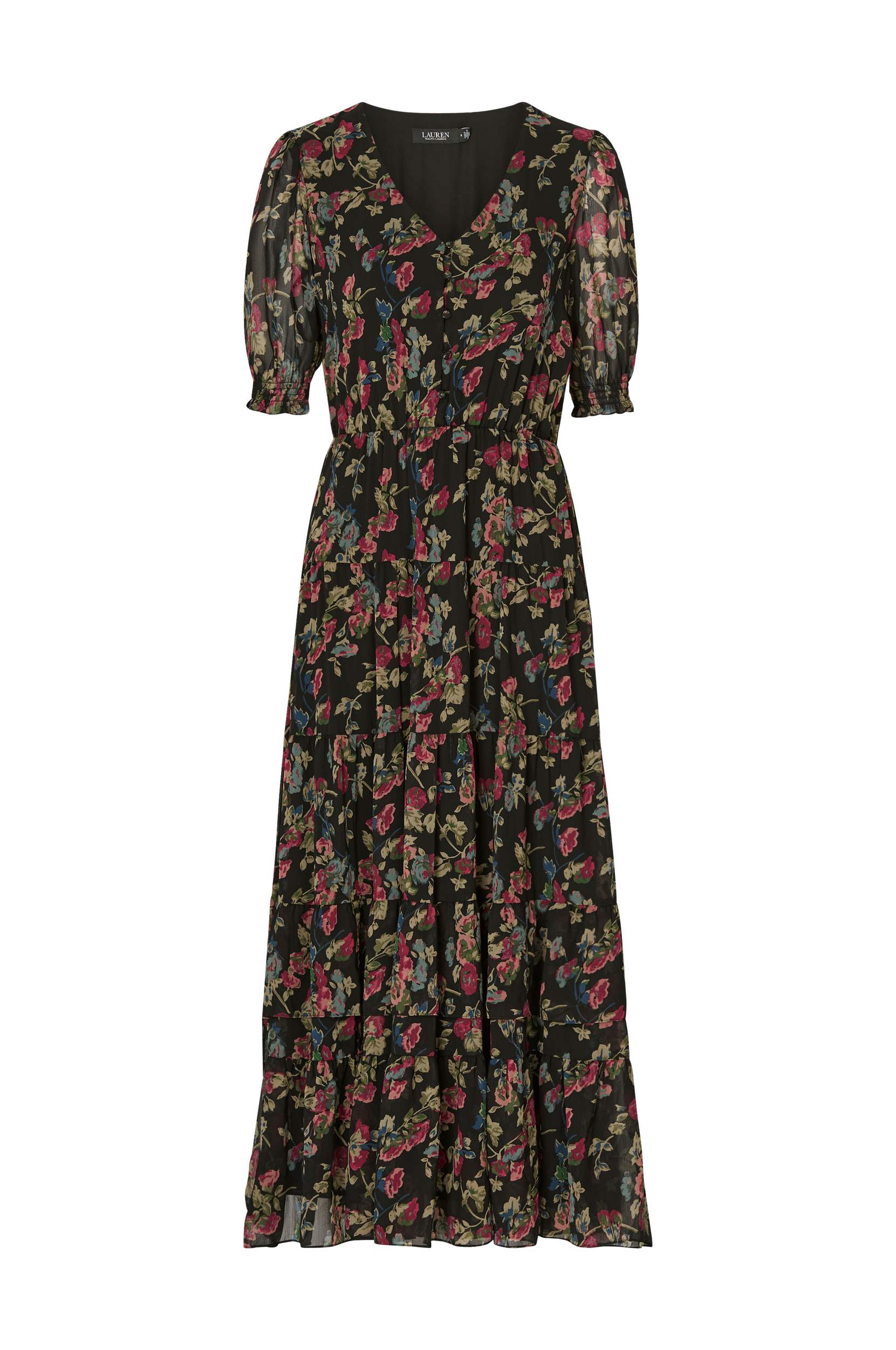 Lauren Ralph Lauren - Maxi kjole Day Dress - Sort - 38