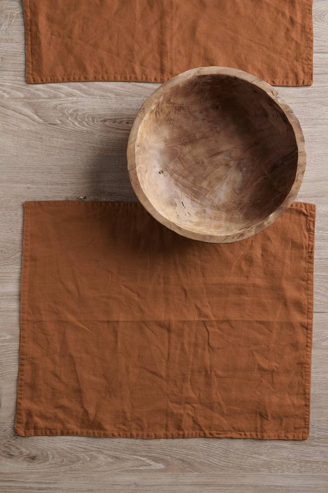 Bordstablett Malva 2-pack i 100% lin