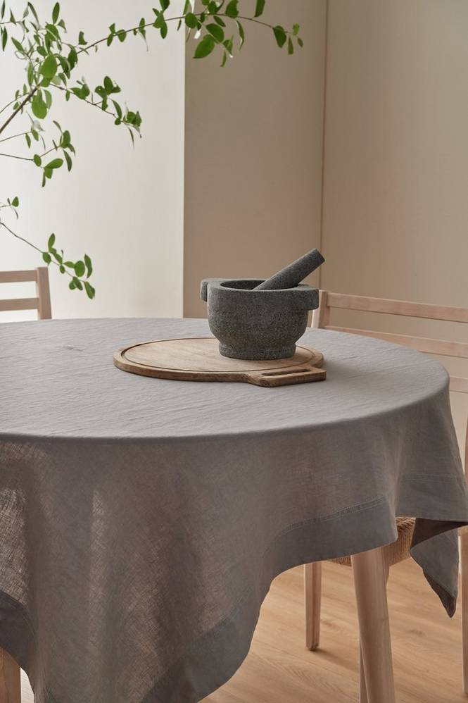 Duk Malva i 100% lin 140x140 cm
