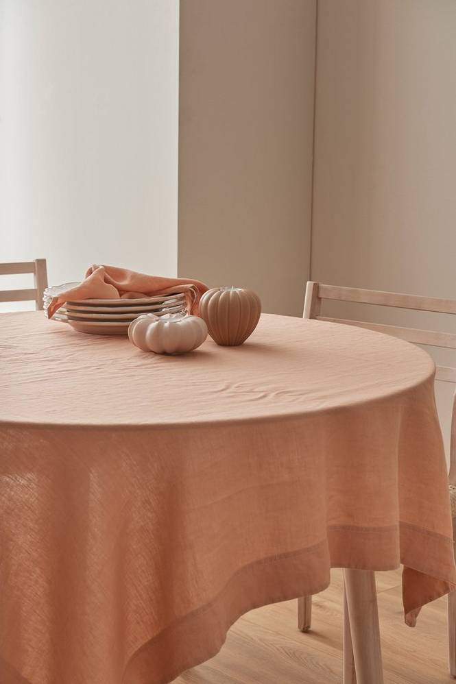 Duk Malva i 100% lin 140x140 cm