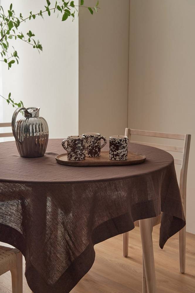 Duk Malva i 100% lin 140x140 cm