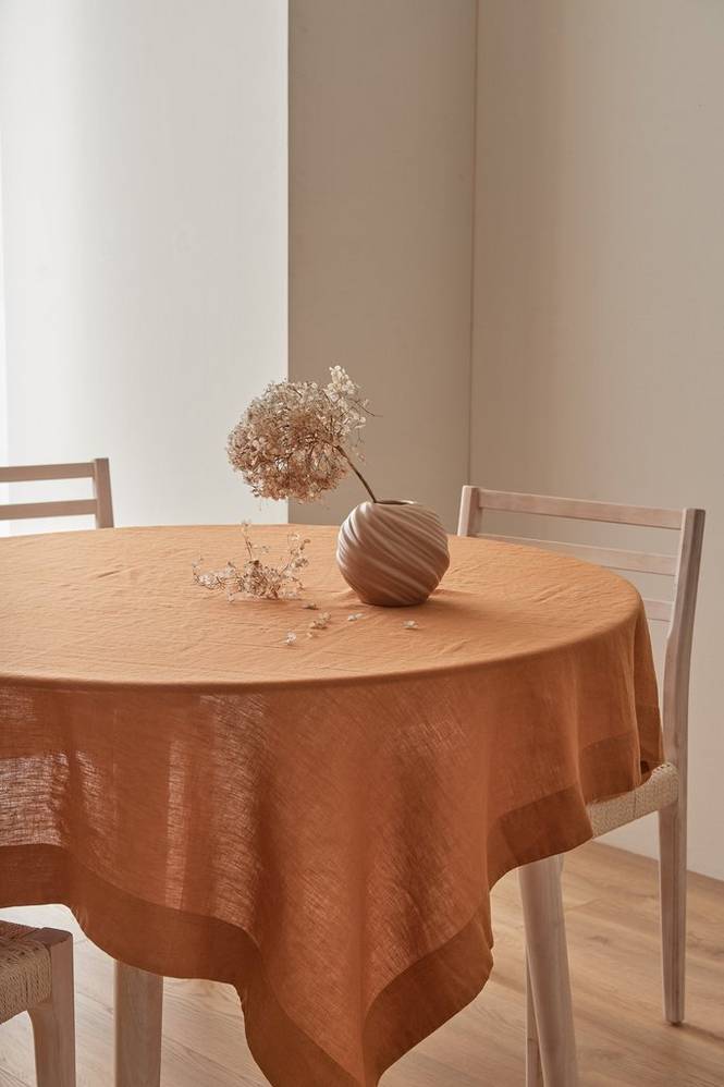 Duk Malva i 100% lin 140x140 cm