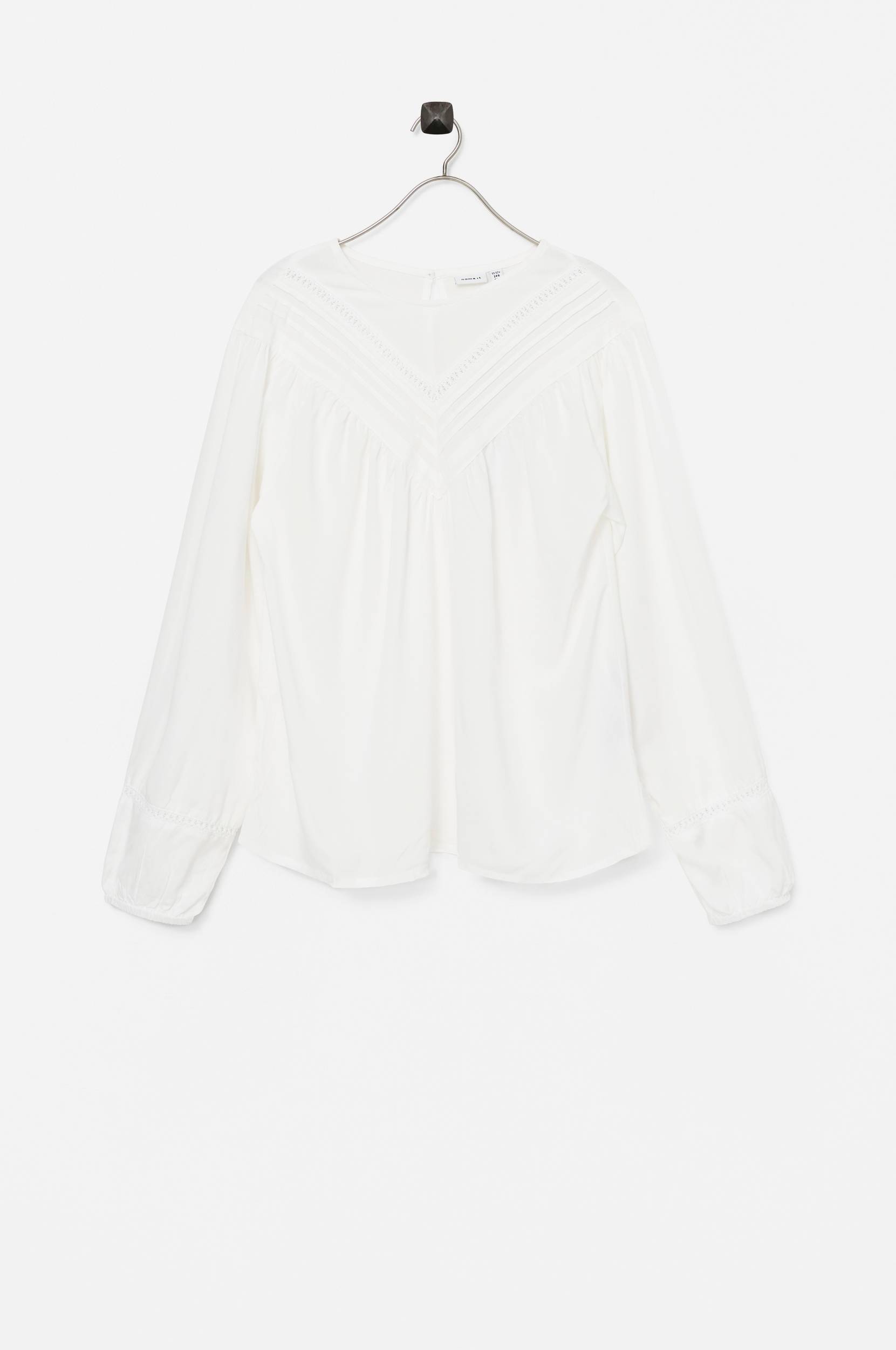 Name it - Bluse nkfNarida LS Shirt - Hvid - - Bluser - til børn