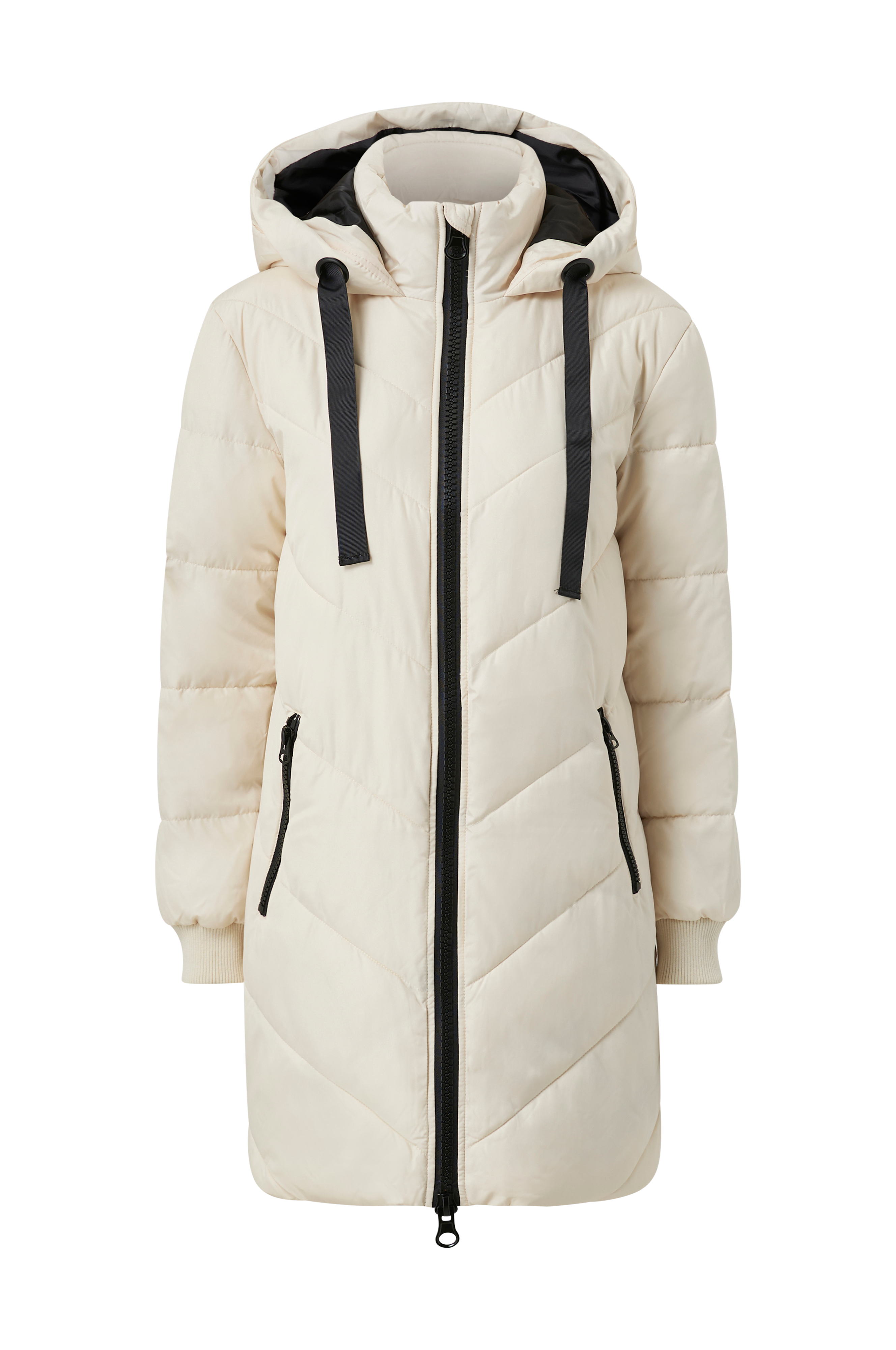 JDY jdySkylar Padded Hood Jacket - Beige - Dun- dynejakker | Ellos.dk