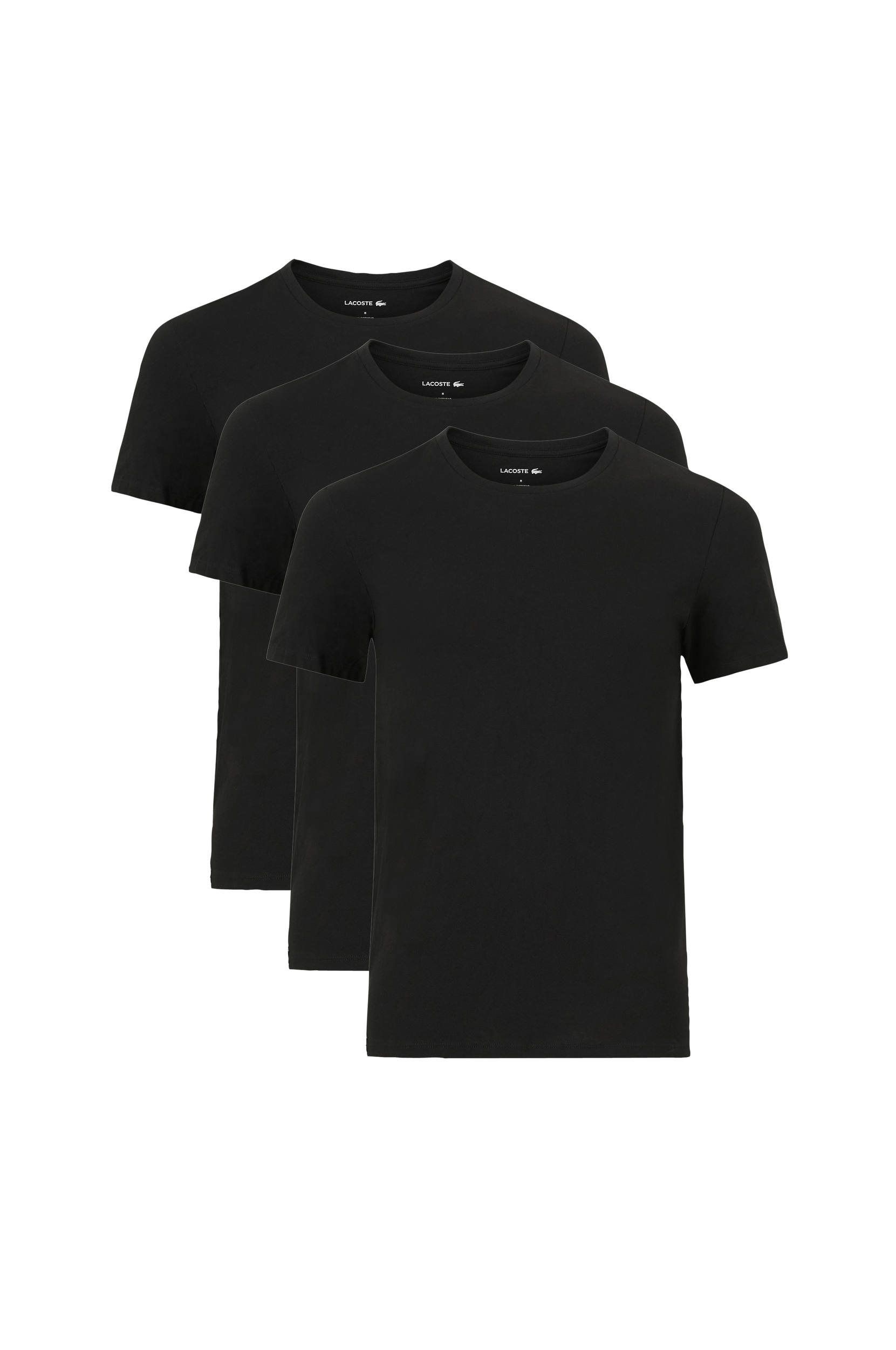 Lacoste - T-shirt Essentials 3-pak - Sort - 2XL