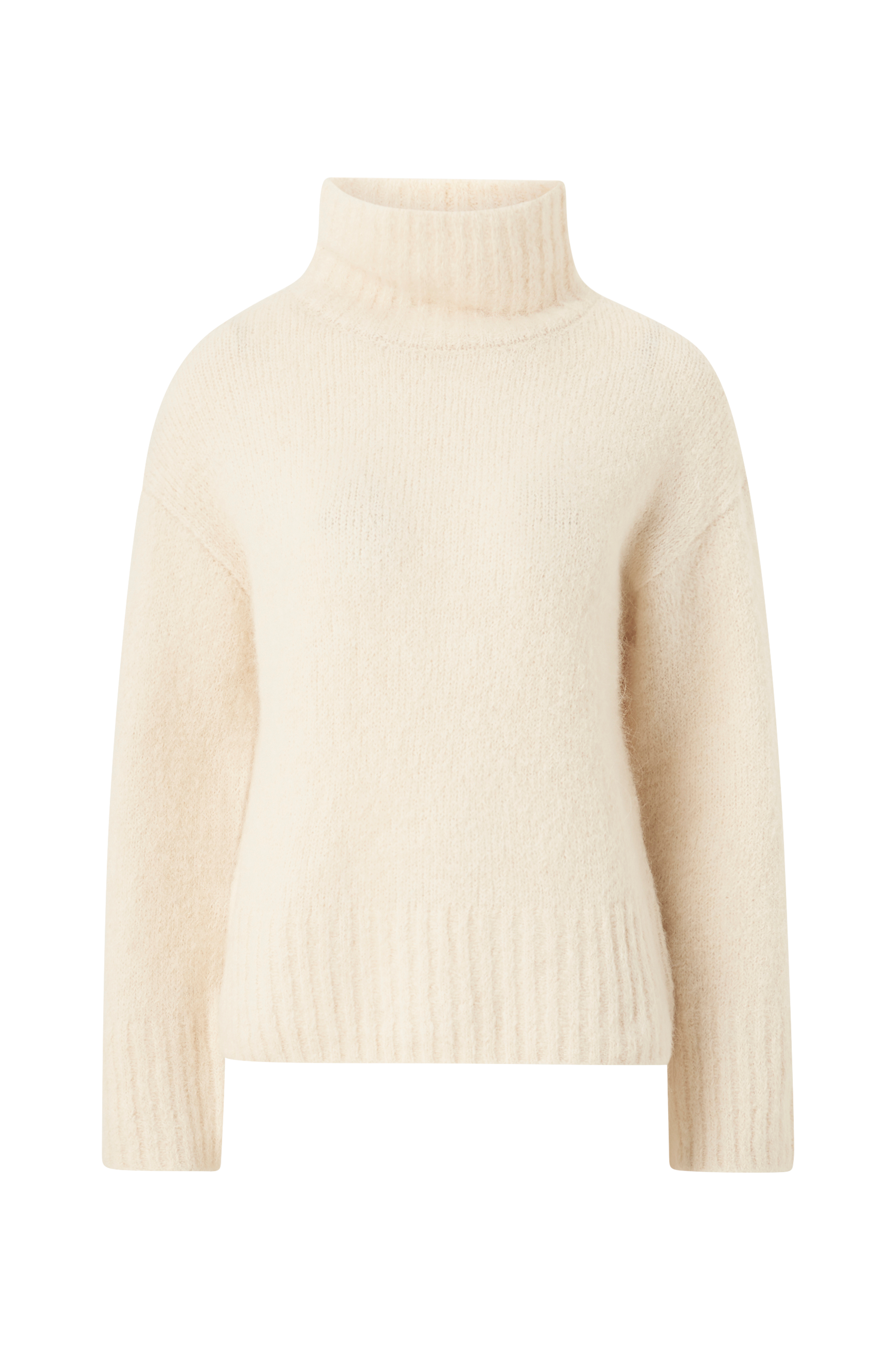 Selected FEMME Genser slfGabella LS Knit High-Neck W - Grå