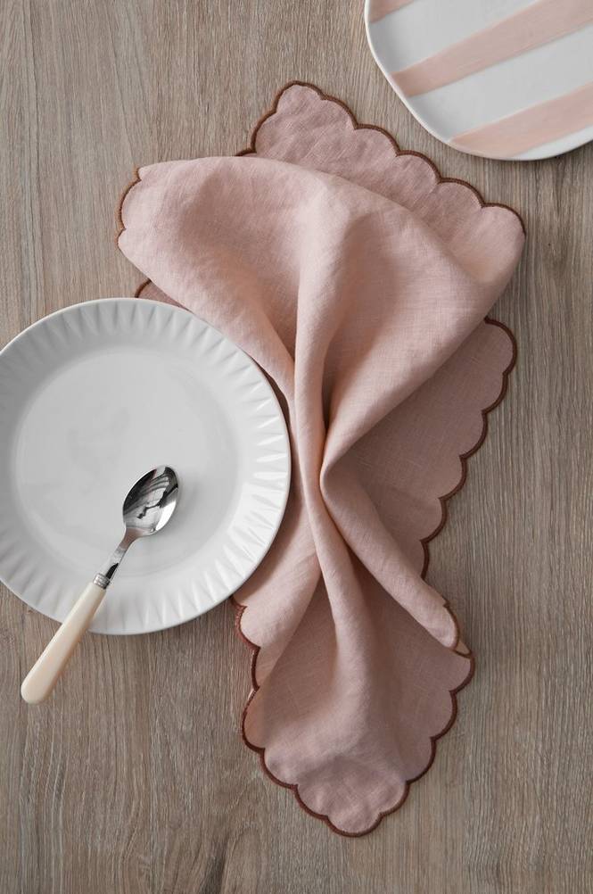 Servietter Malva Scallop 40x40 cm 2-pk