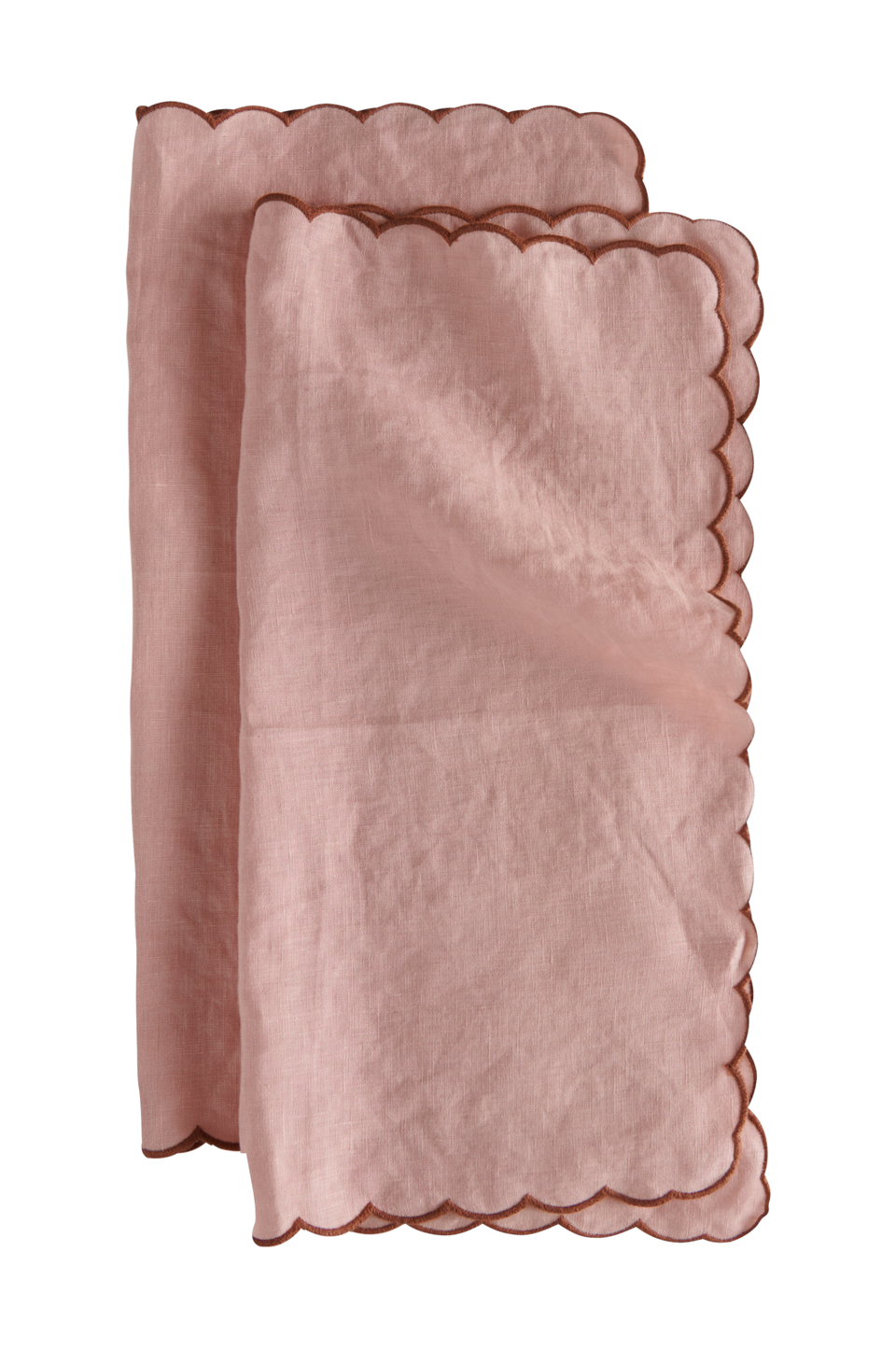 Ellos Home Servetter Malva Scallop 40x40 cm 2-pack, rosa från Ellos Home, bild 2