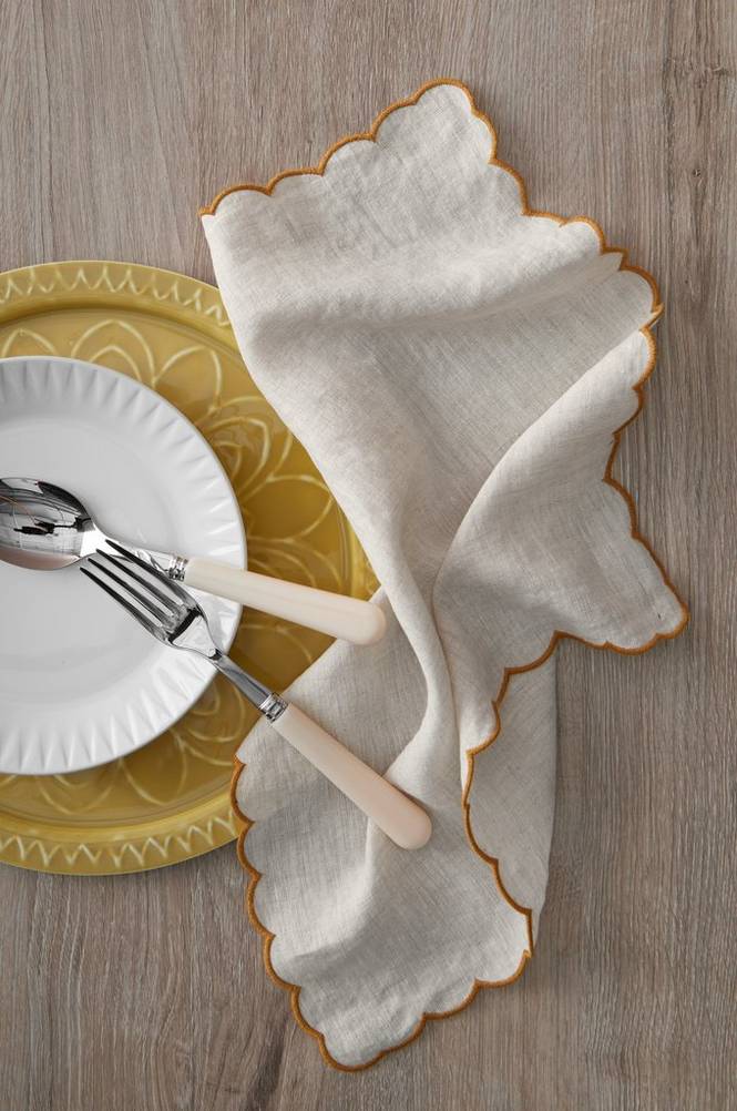 Servietter Malva Scallop 40x40 cm 2-pk