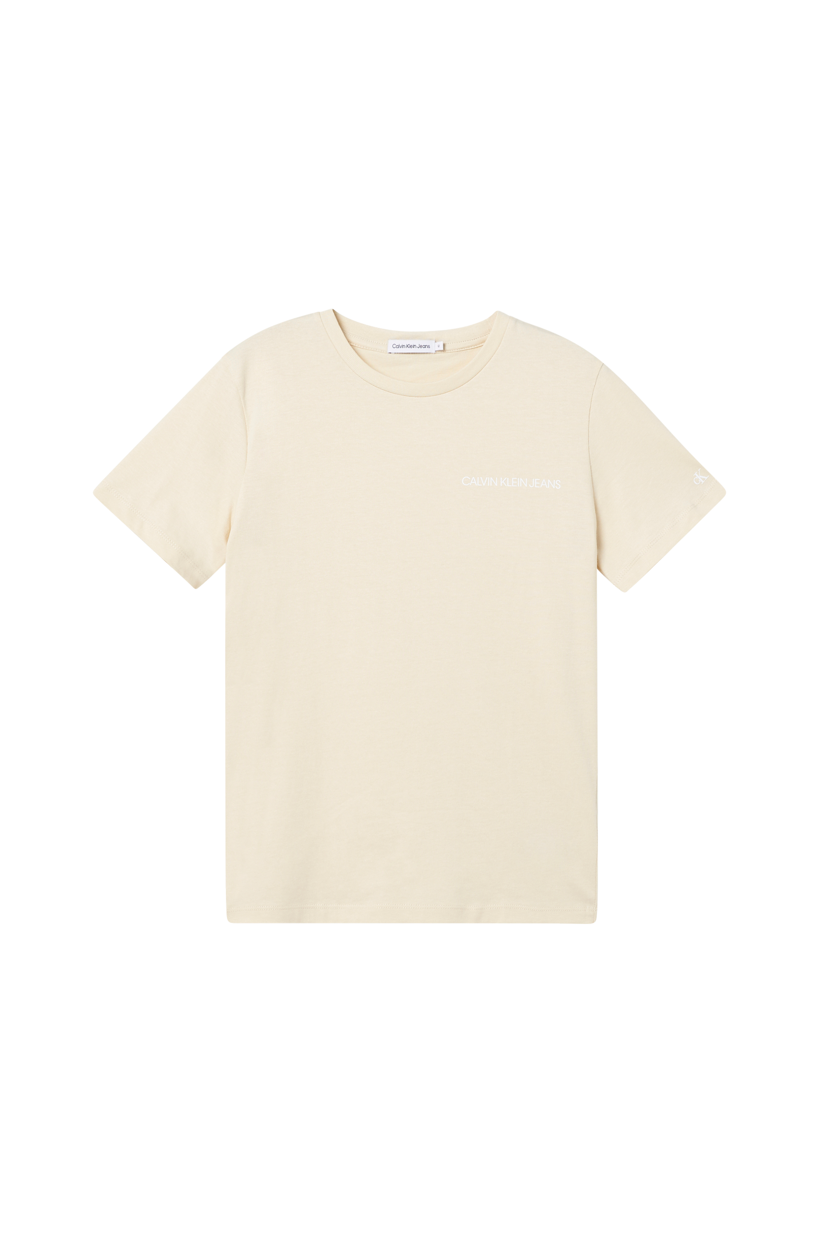 Calvin Klein - T-shirt Chest Logo Top - Beige - 170