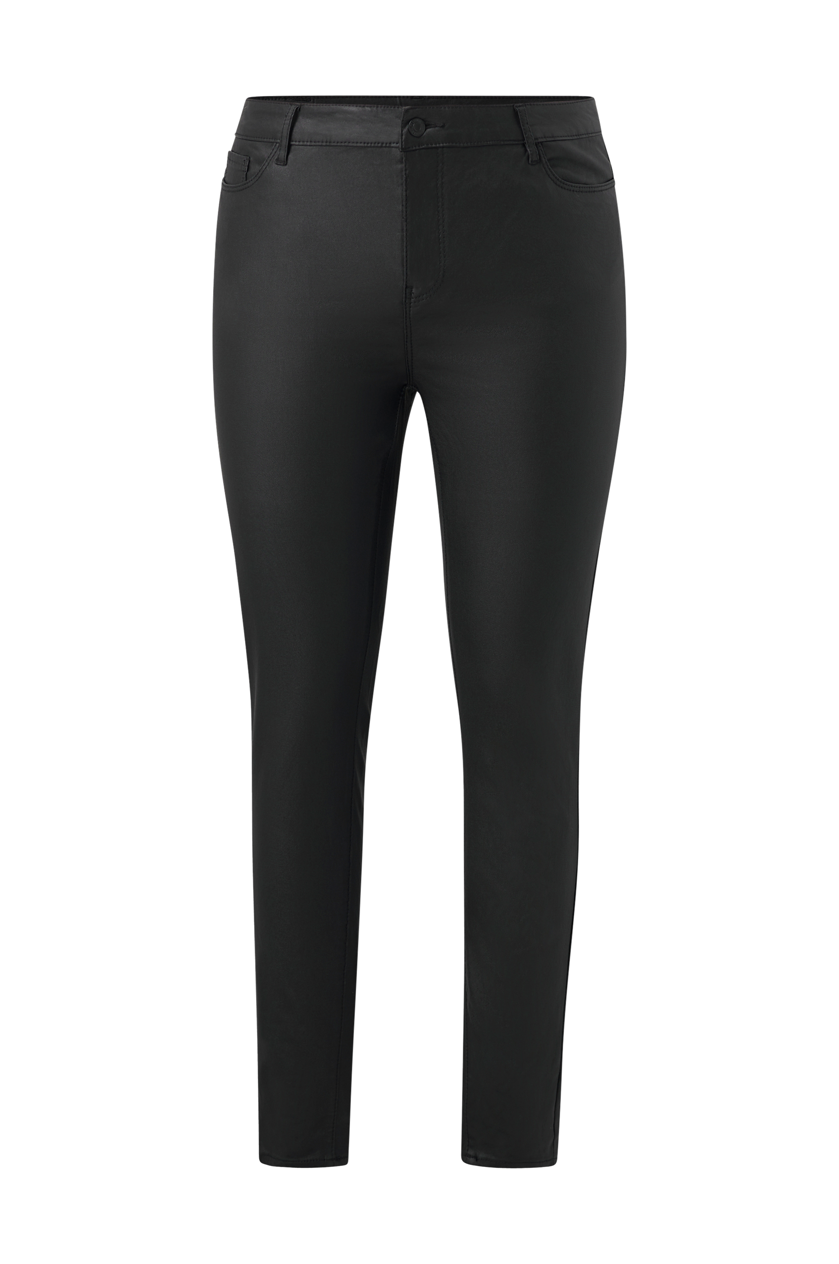 Vero Moda Curve - Bukser vmSeven NW SS Smooth Coated Pnt Curve - Sort - W44/L32