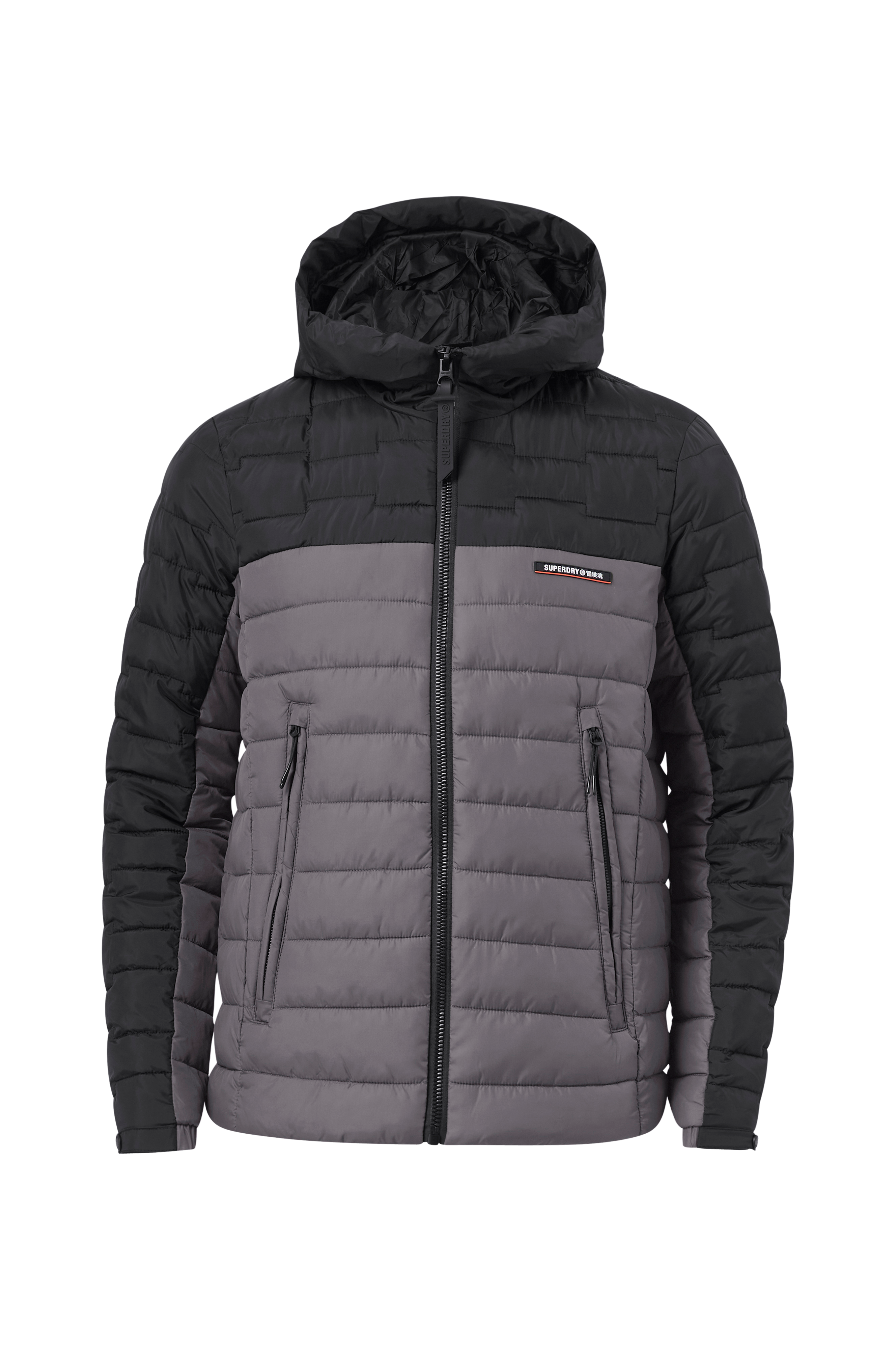 Superdry Jakke Code Xpd Radar Mix Jkt - Grå - Dun- & | Ellos.dk