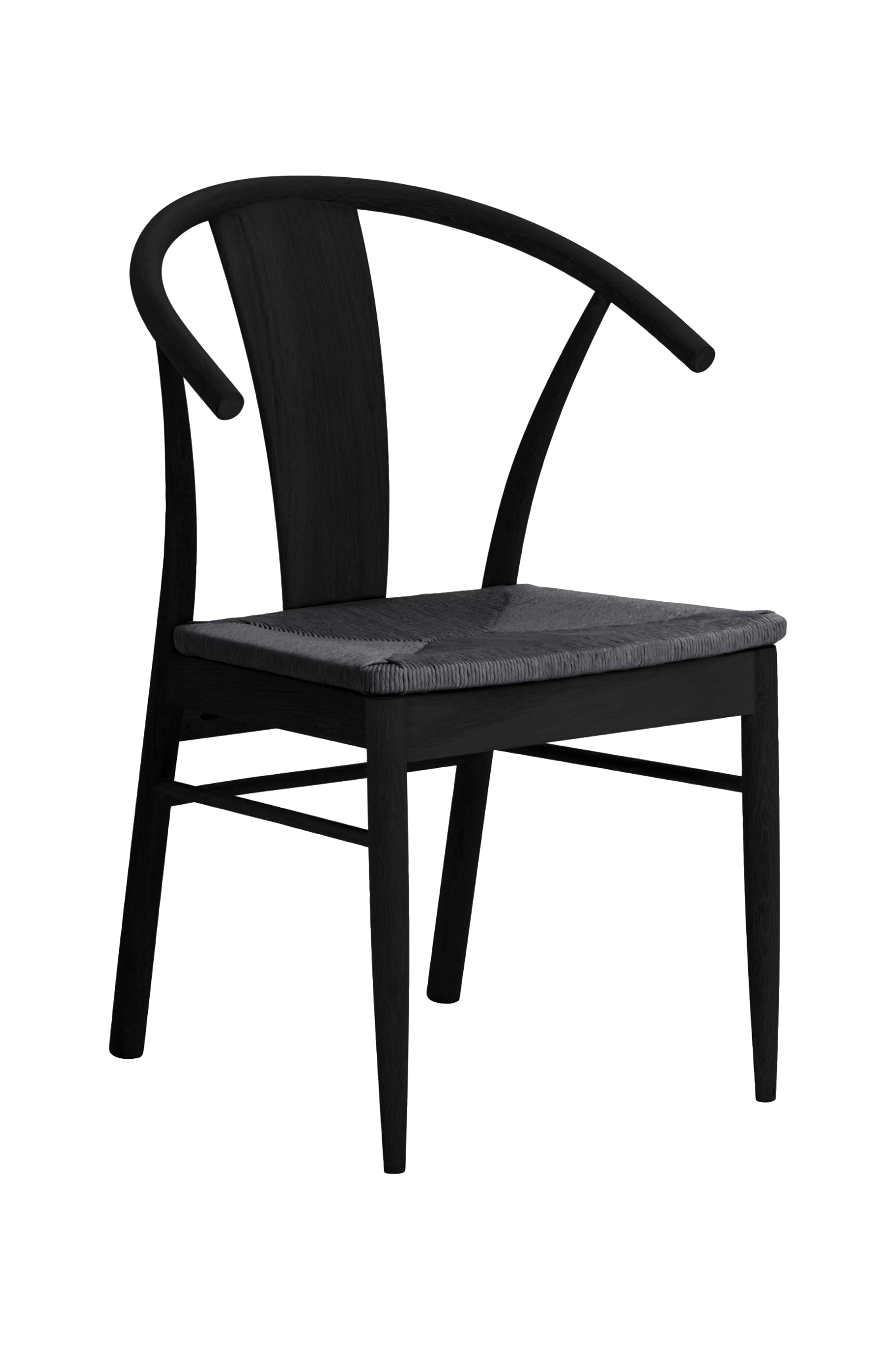 Matsalsstol med armstöd Dominique, 2pack Svart Möbler Homeroom