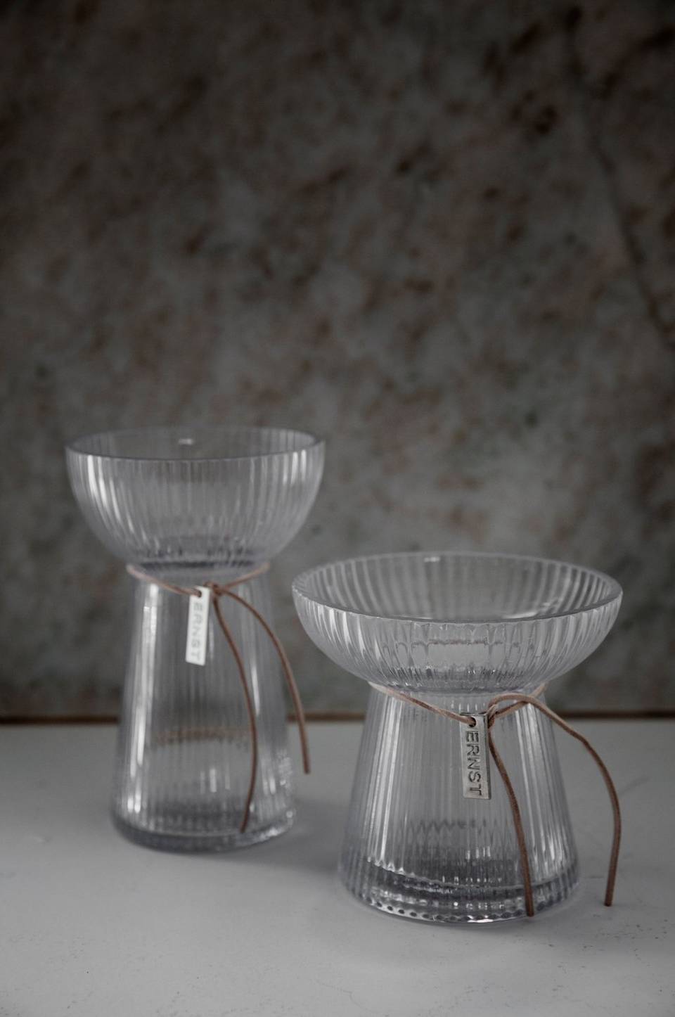 ERNST Randig lökvas Ø 11 cm, h 11 cm, transparent från ERNST, bild 2