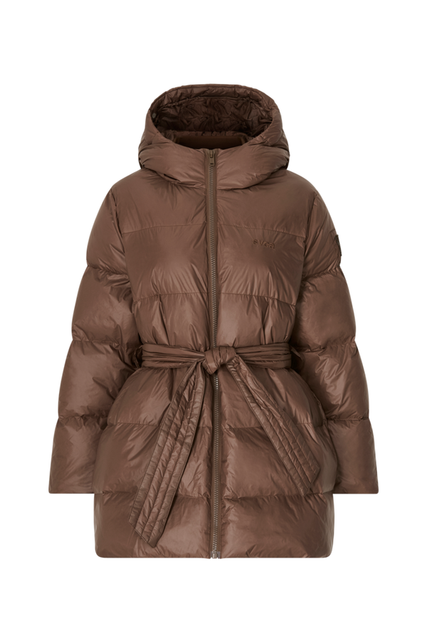 Svea - Jakke Mid Length Belted Coat - Brun - 40