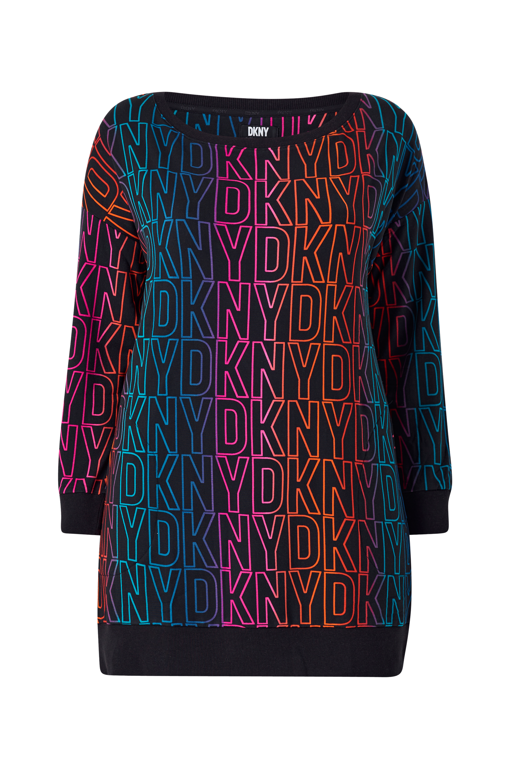 DKNY - Loungesweater DKNY Festive Favorites L/S Sleepshirt - Sort - 46/48