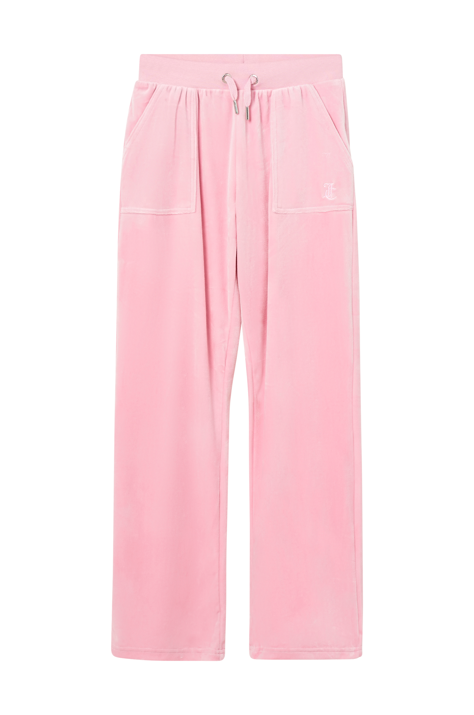 Juicy Couture - Sweatbukser Tonal Embro Velour Patch Pocket Wide Leg - Rosa - 134/140