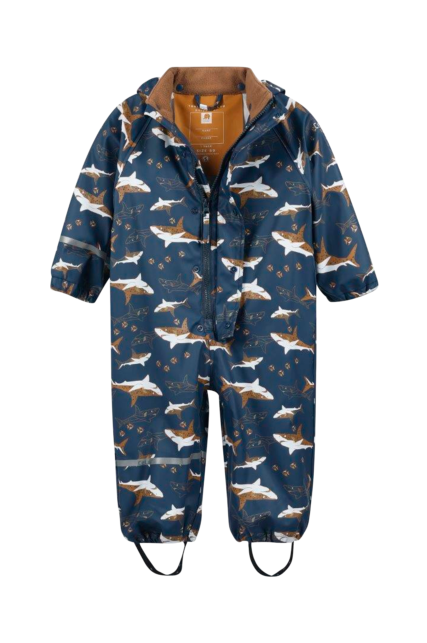 CeLaVi - Regnheldragt Rainwear Suit - Aop - Brun - 110